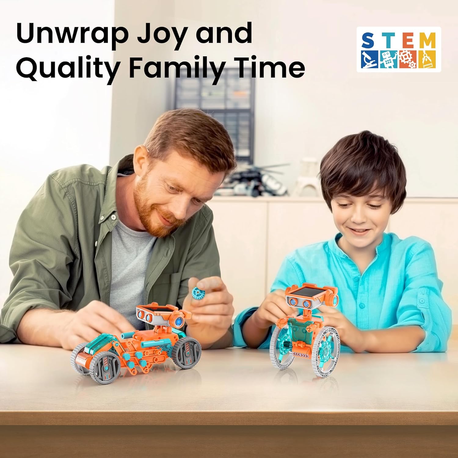 Robot Solare Educativo 15 in 1 - Kit Costruzione STEM - immagine 2