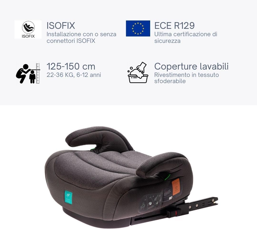 Urban Kanga Wombat Alzatina Auto Isofix 125-150 cm - immagine 2