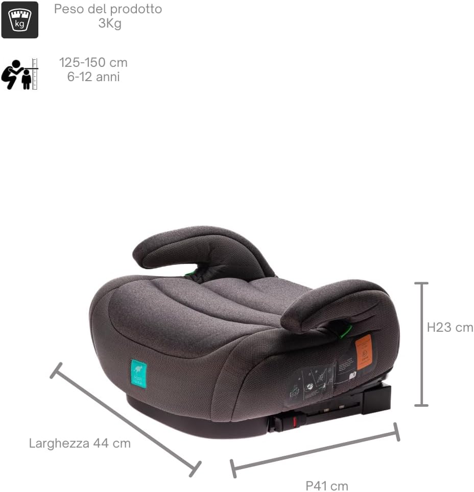 Urban Kanga Wombat Alzatina Auto Isofix 125-150 cm - immagine 4