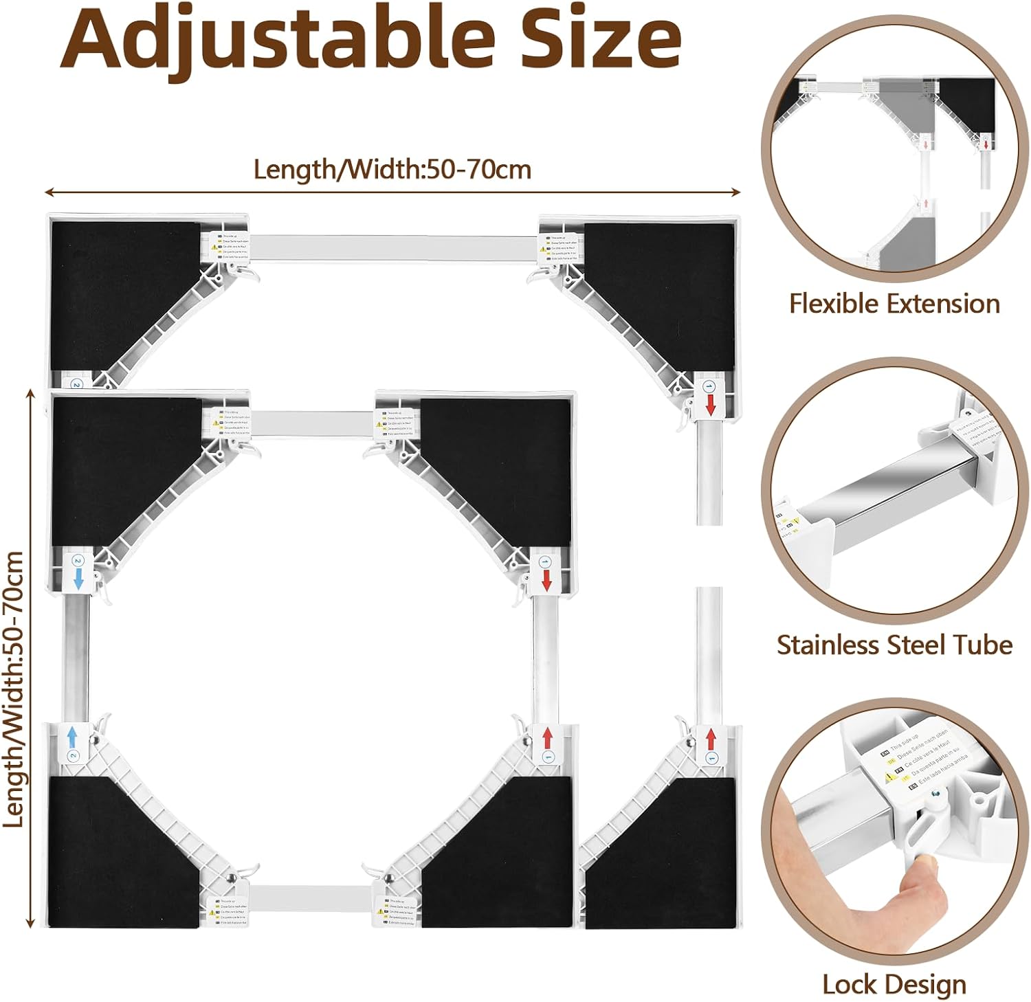 Kit Sovrapposizione Universale Lavatrice e Asciugatrice - immagine 2