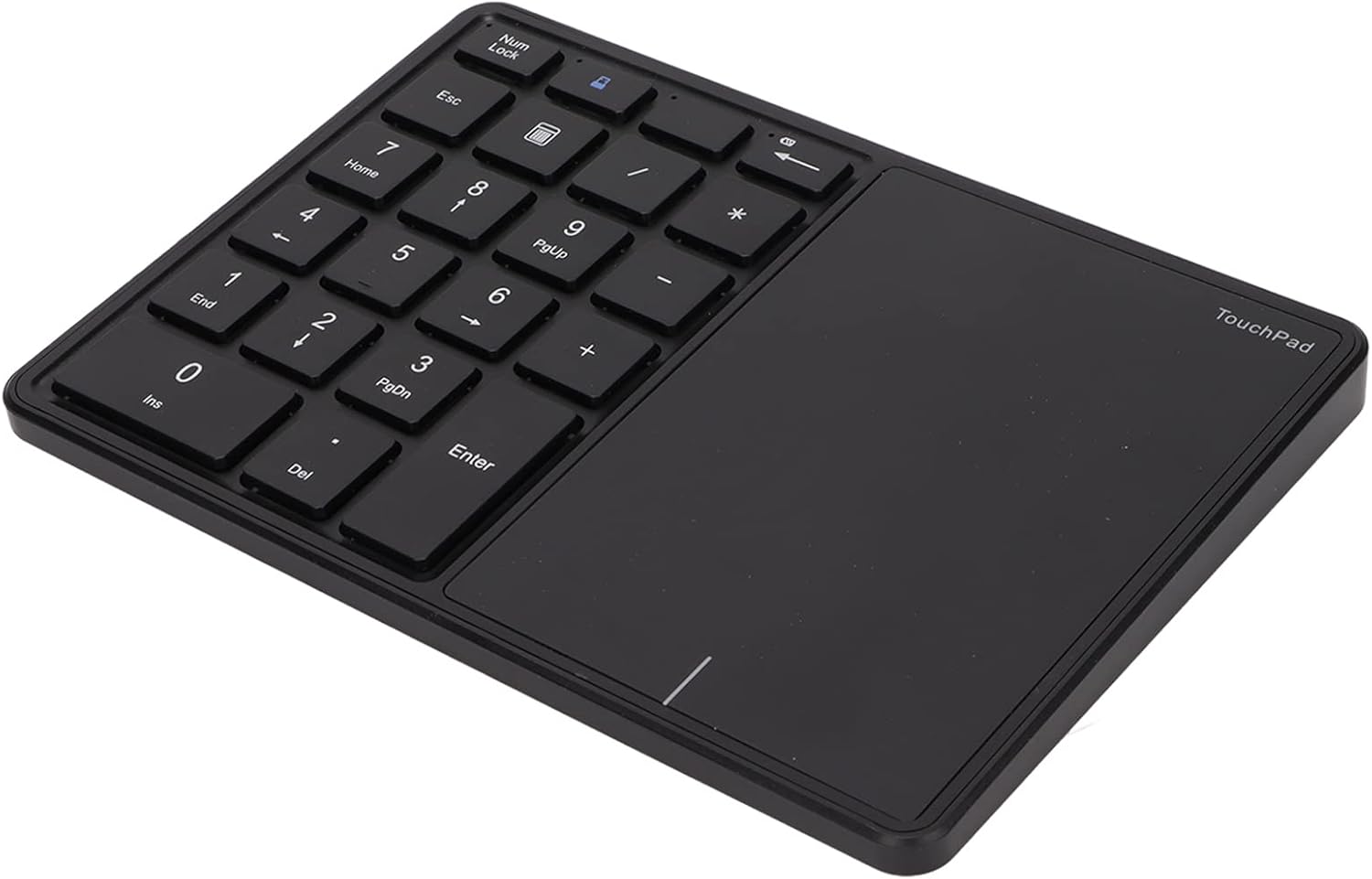 Tastierino Numerico Wireless con Touchpad, Nero - immagine 6