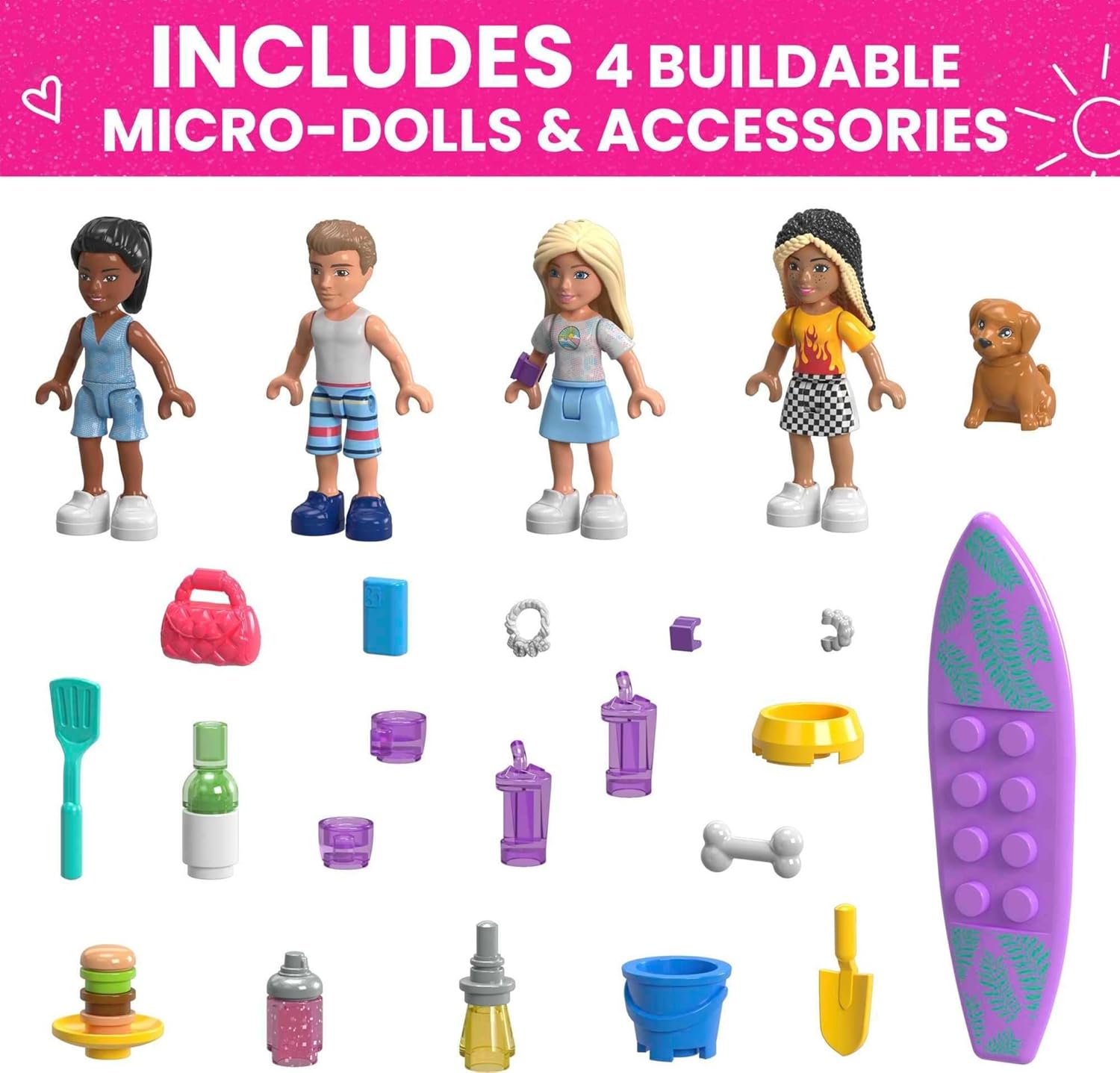 MEGA Barbie - Camper dei Sogni - Playset 580 pezzi - immagine 5