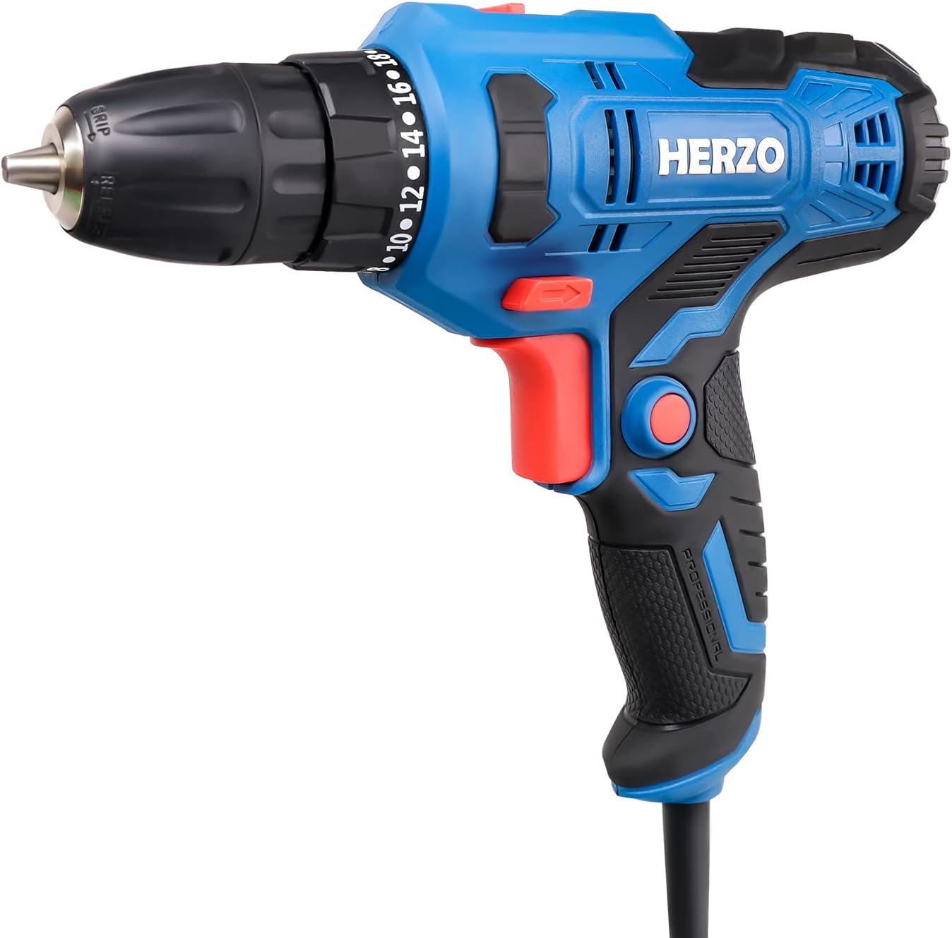 Herzo Trapano Avvitatore Elettrico 300W con Cavo 4m