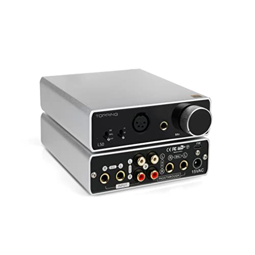 TOPPING L50 NFCA Amplificatore Cuffie Bilanciato, Argentato