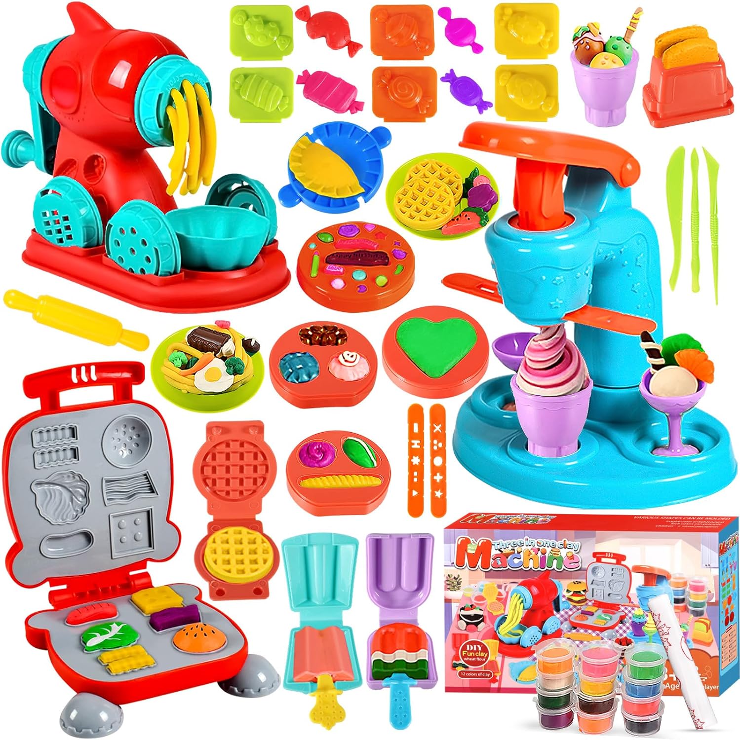 MUOIVG Formine per Plastilina 51 Pezzi - immagine 1