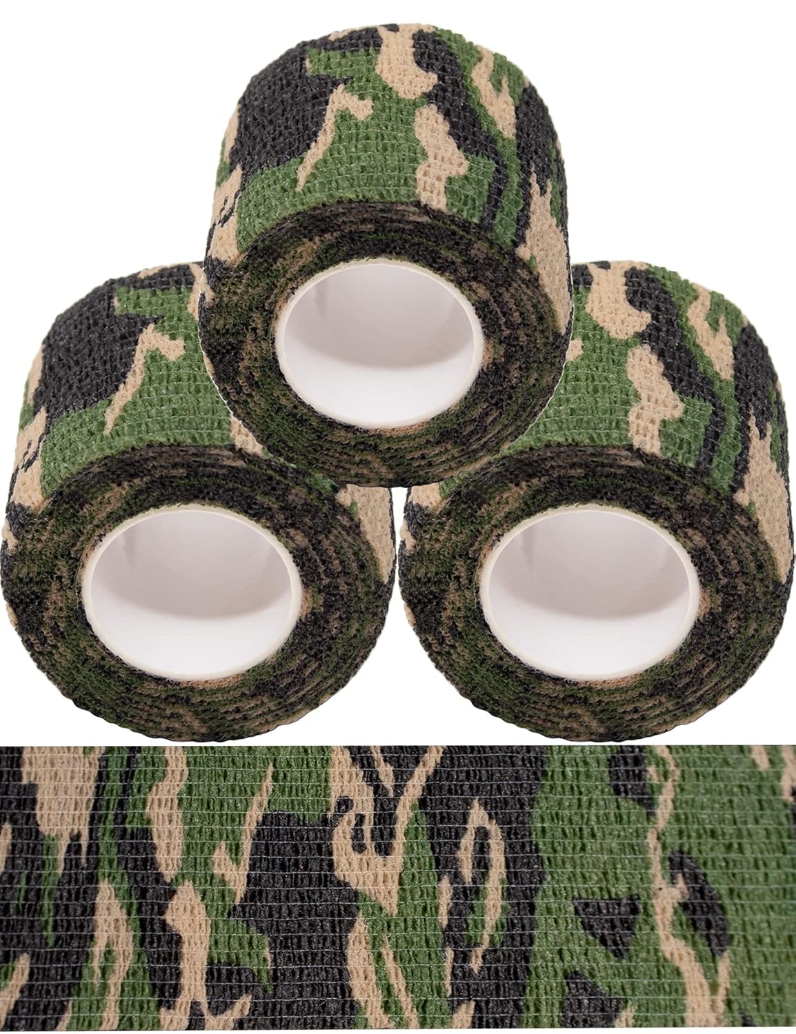 Nastro mimetico impermeabile, multiuso, 4,5 m, set da 3 pezzi - immagine 2