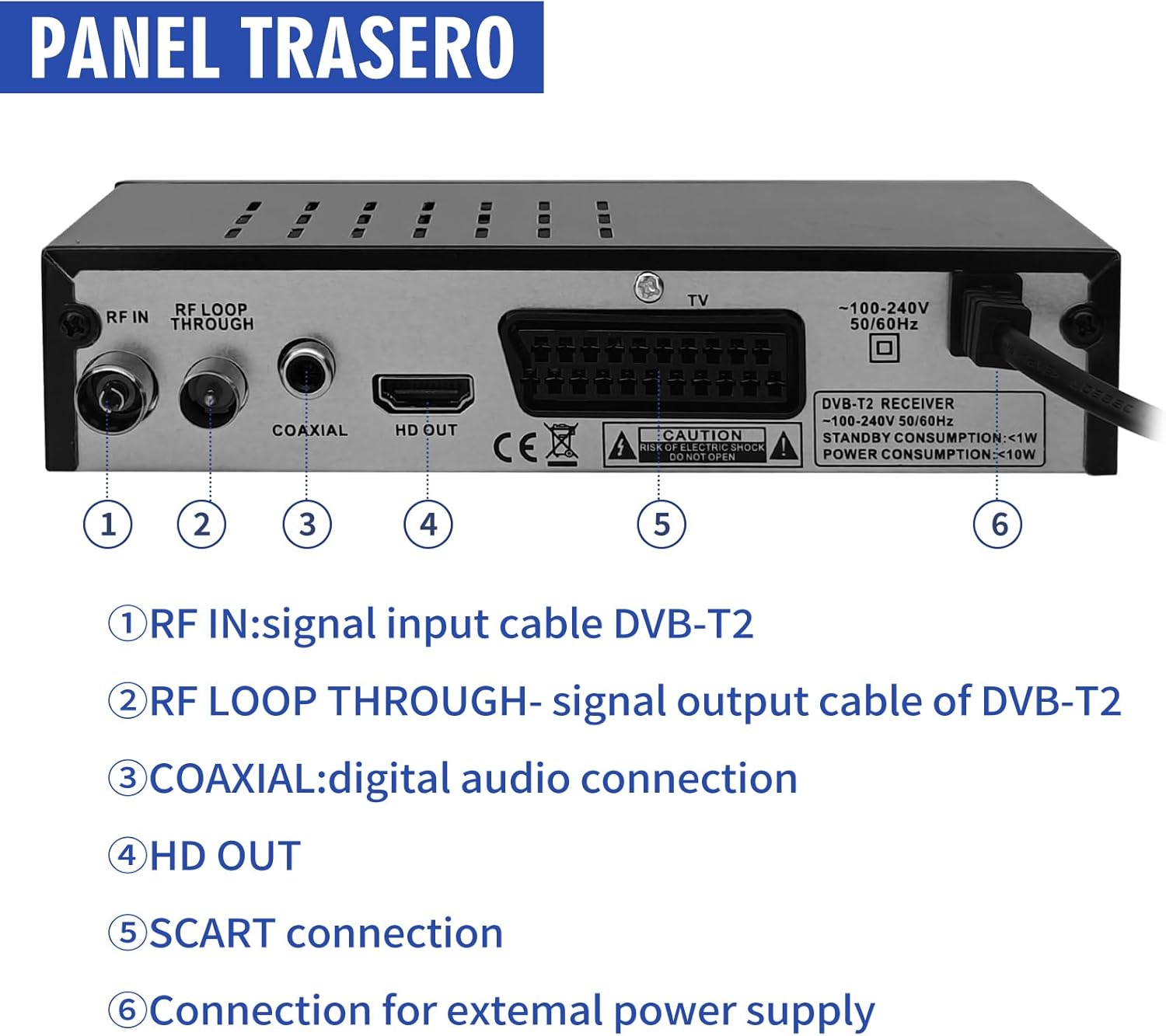 Decoder Digitale Terrestre 2025 DVB-T2 H.265 HEVC - immagine 4