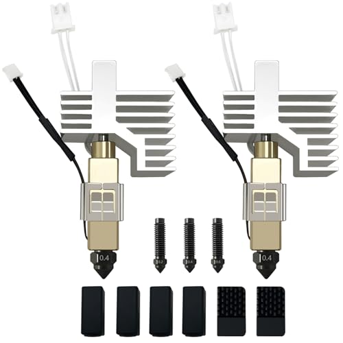 HzdaDeve Ugelli in Acciaio Temprato 0,4mm per Centauri Extruder