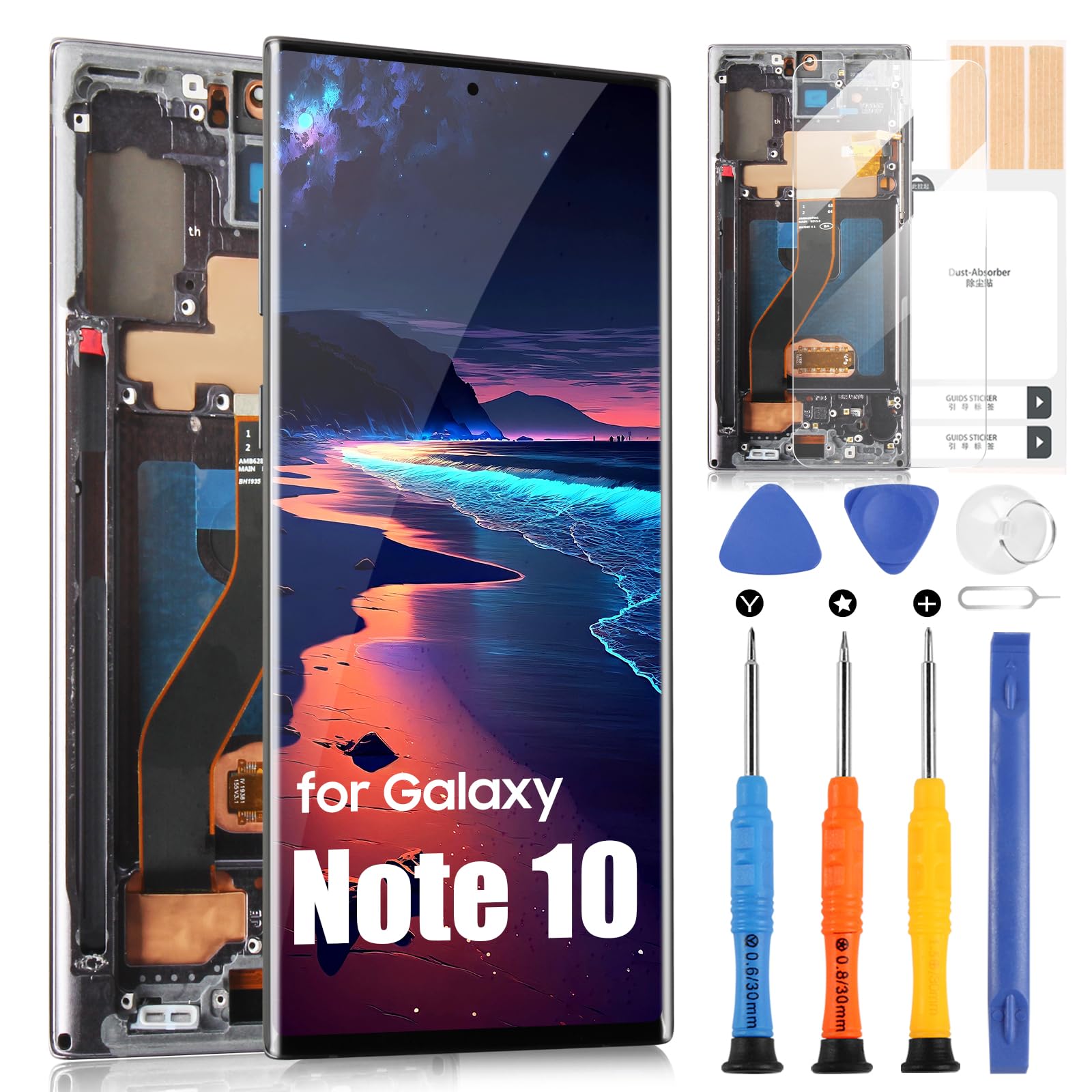 TFT per Samsung Galaxy Note 10 - Schermo LCD Nero