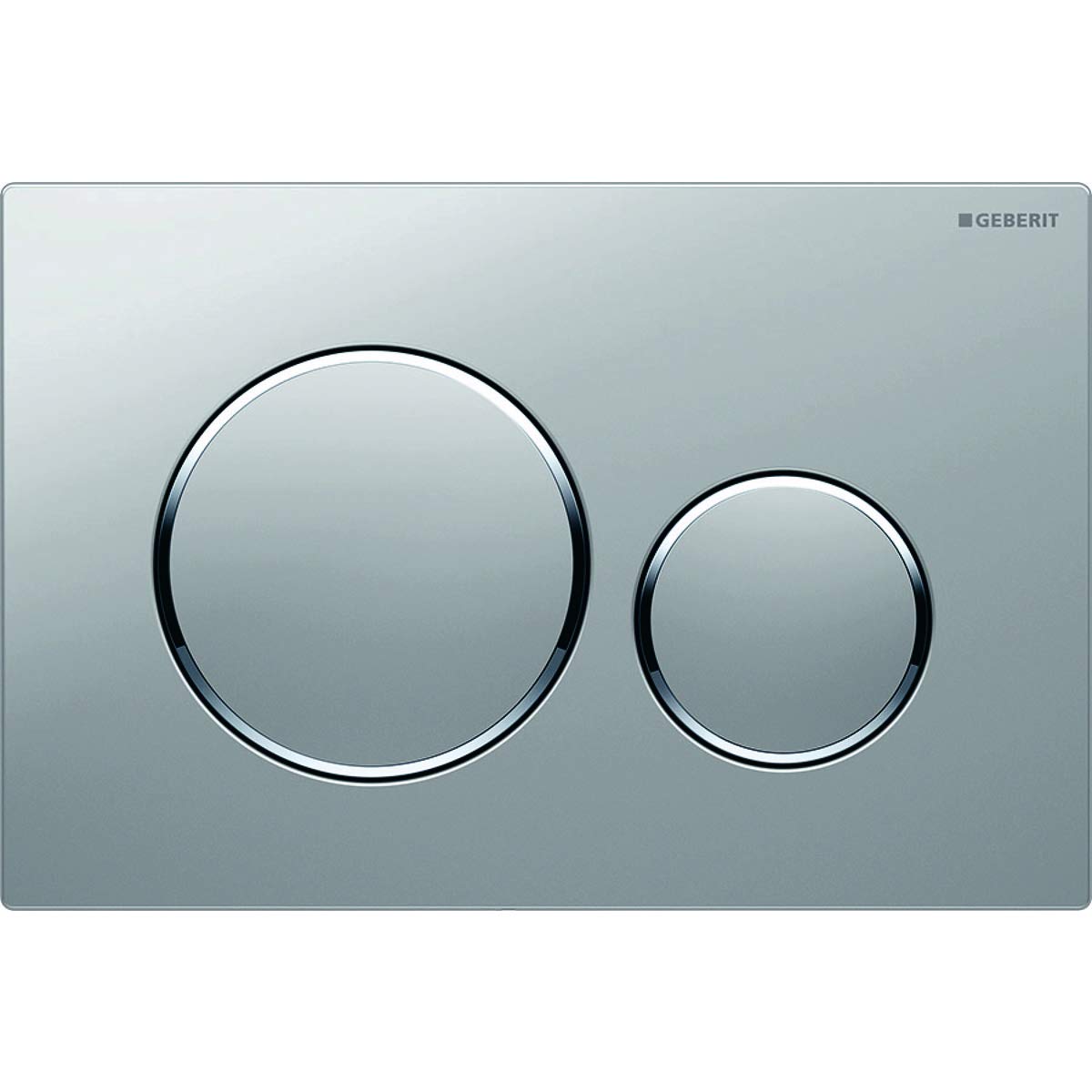 Geberit 115882JQ1 Placca di Comando, Cromo Opaco/Cromo