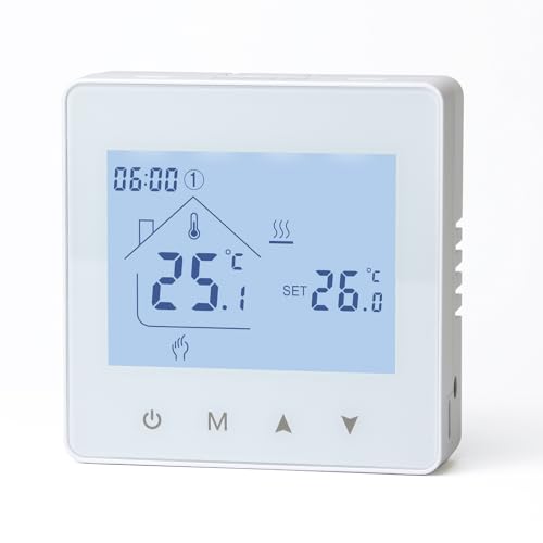 Beok Termostato Digitale Ambiente a Batteria 2 Fili