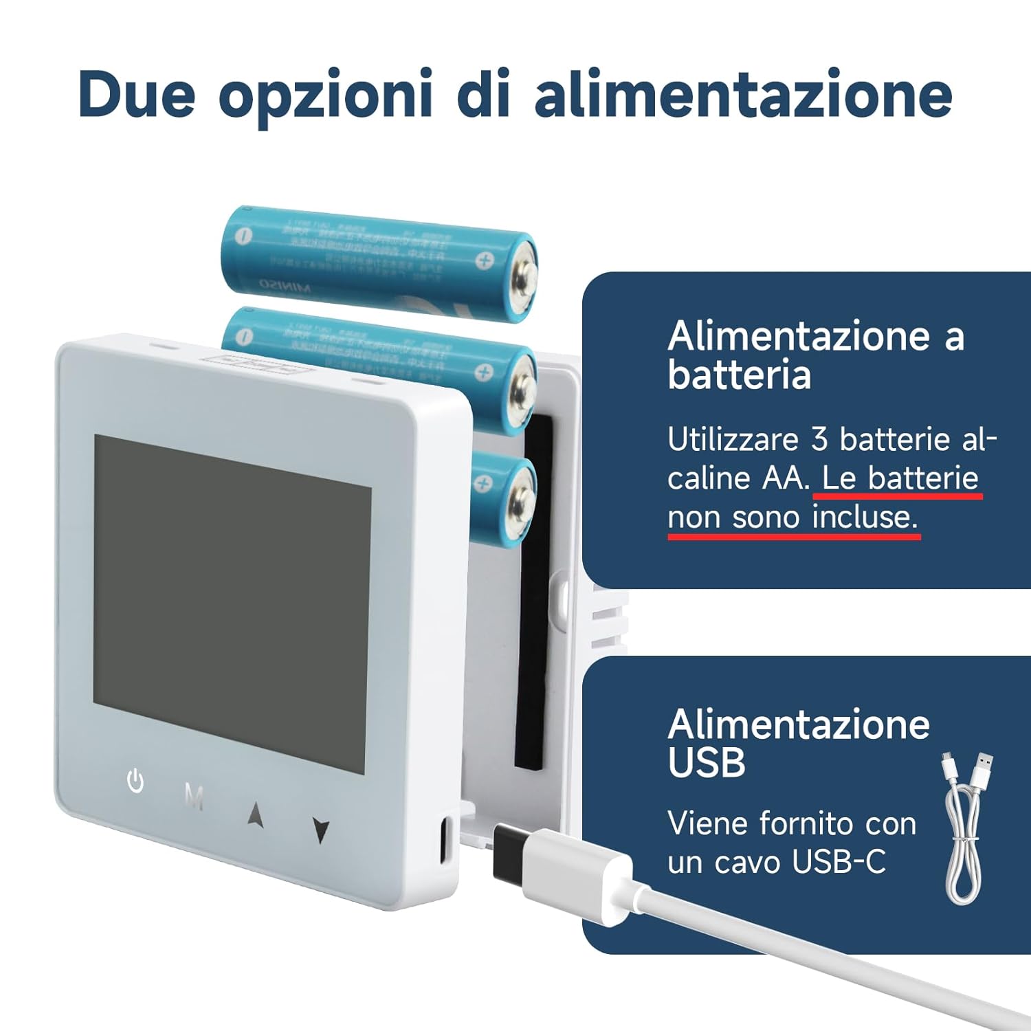 Beok Termostato Digitale Ambiente a Batteria 2 Fili - immagine 3