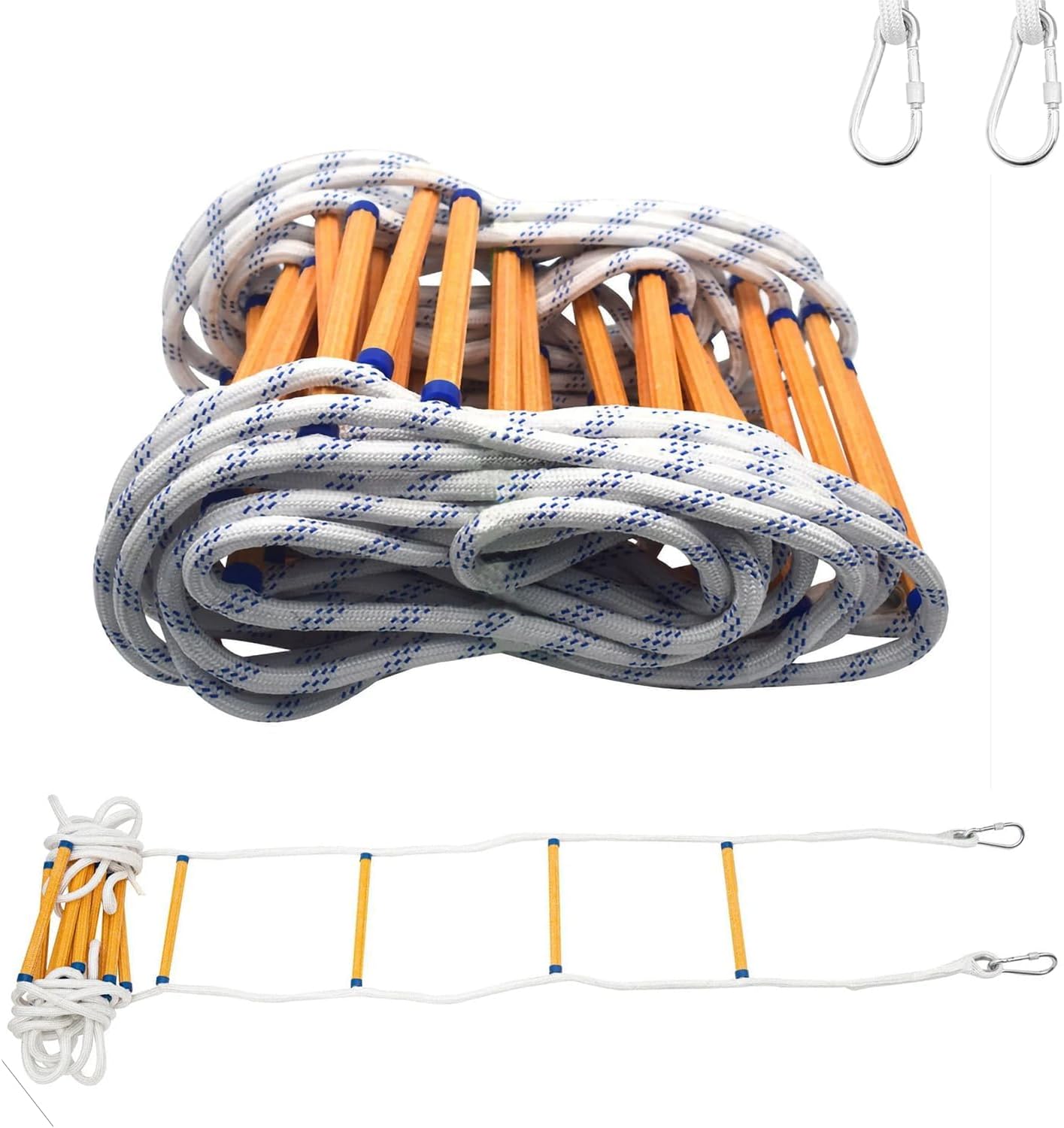 Scala Antincendio 12m Ignifuga con Moschettoni - immagine 1