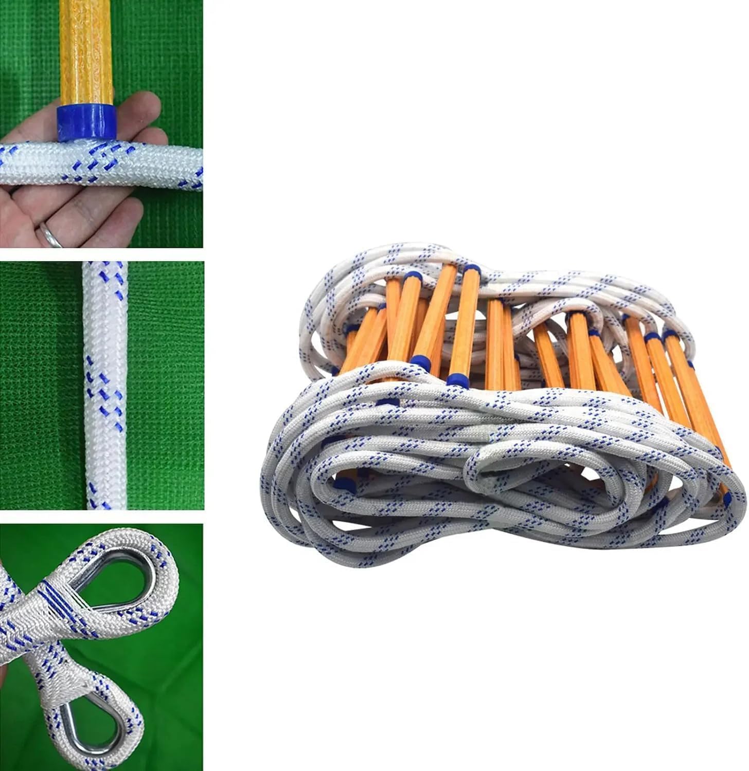 Scala Antincendio 12m Ignifuga con Moschettoni - immagine 8