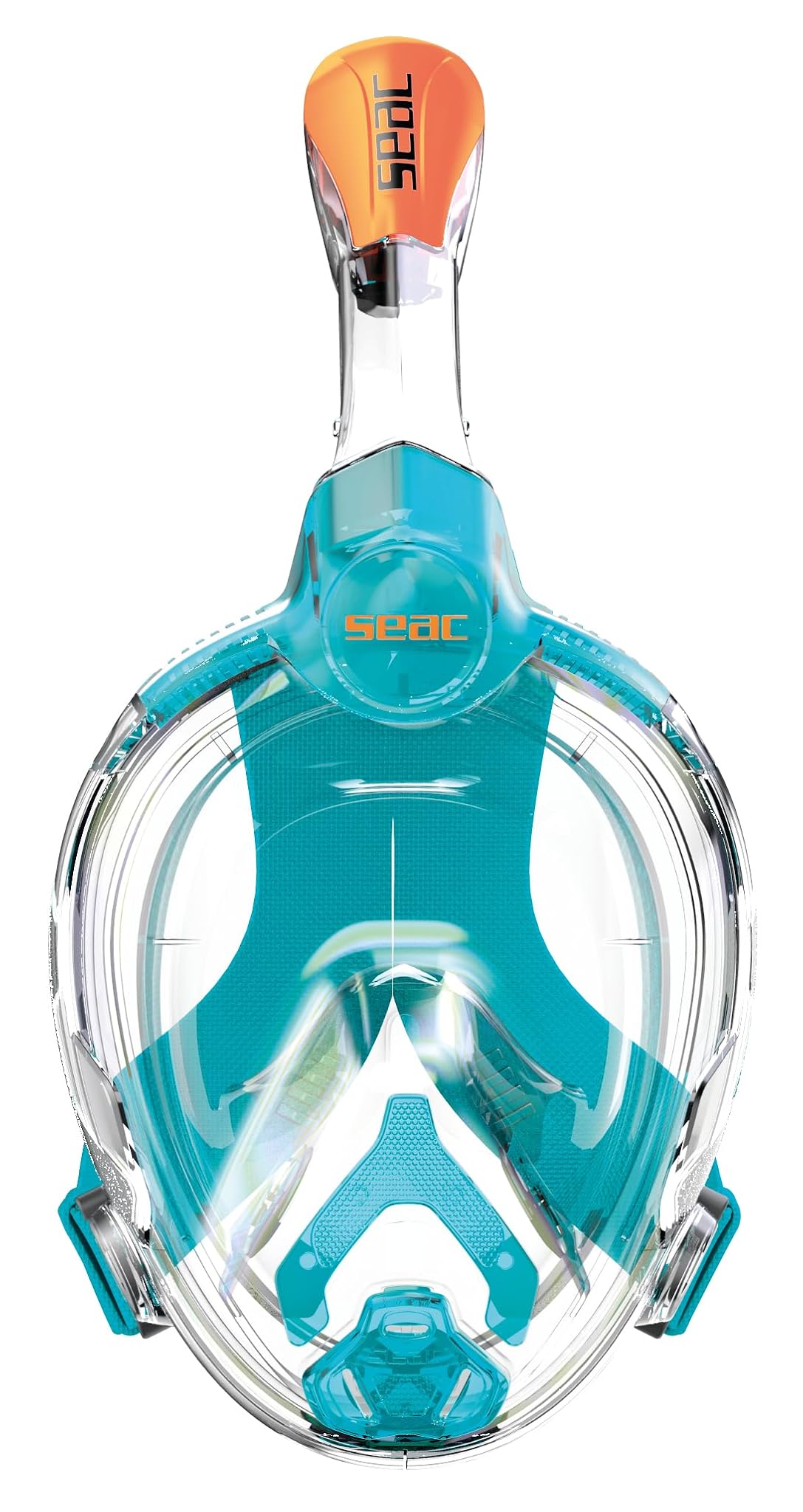 SEAC AMICA, Maschera Integrale da Snorkeling per adulti e bambini dai 6 anni in su, facciale in polimero anallergico senza ftalati