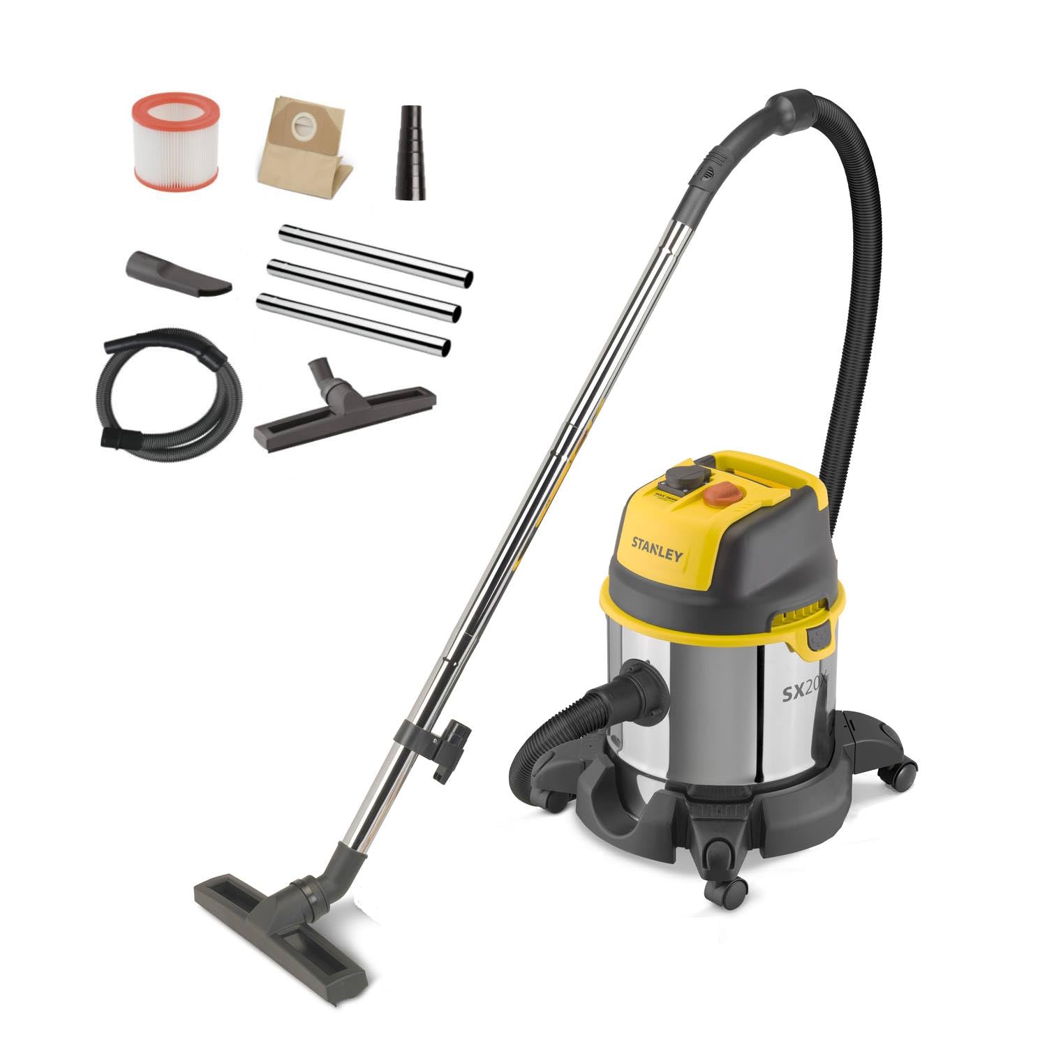 Stanley Aspiratore Solidi e Liquidi SXVC20XTE 1400W
