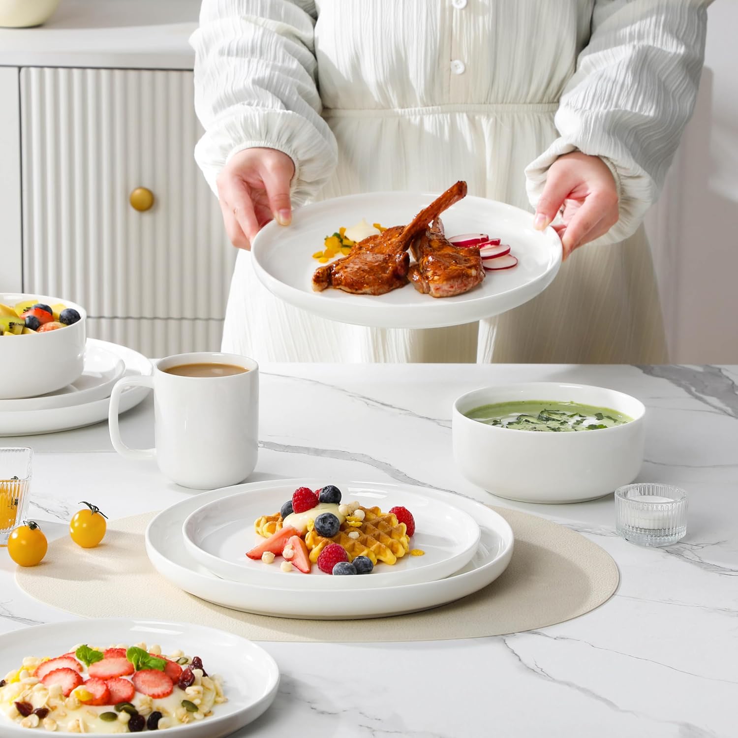 Malacasa LUNA - Set Stoviglie 16 Pezzi per 4 Persone - immagine 8