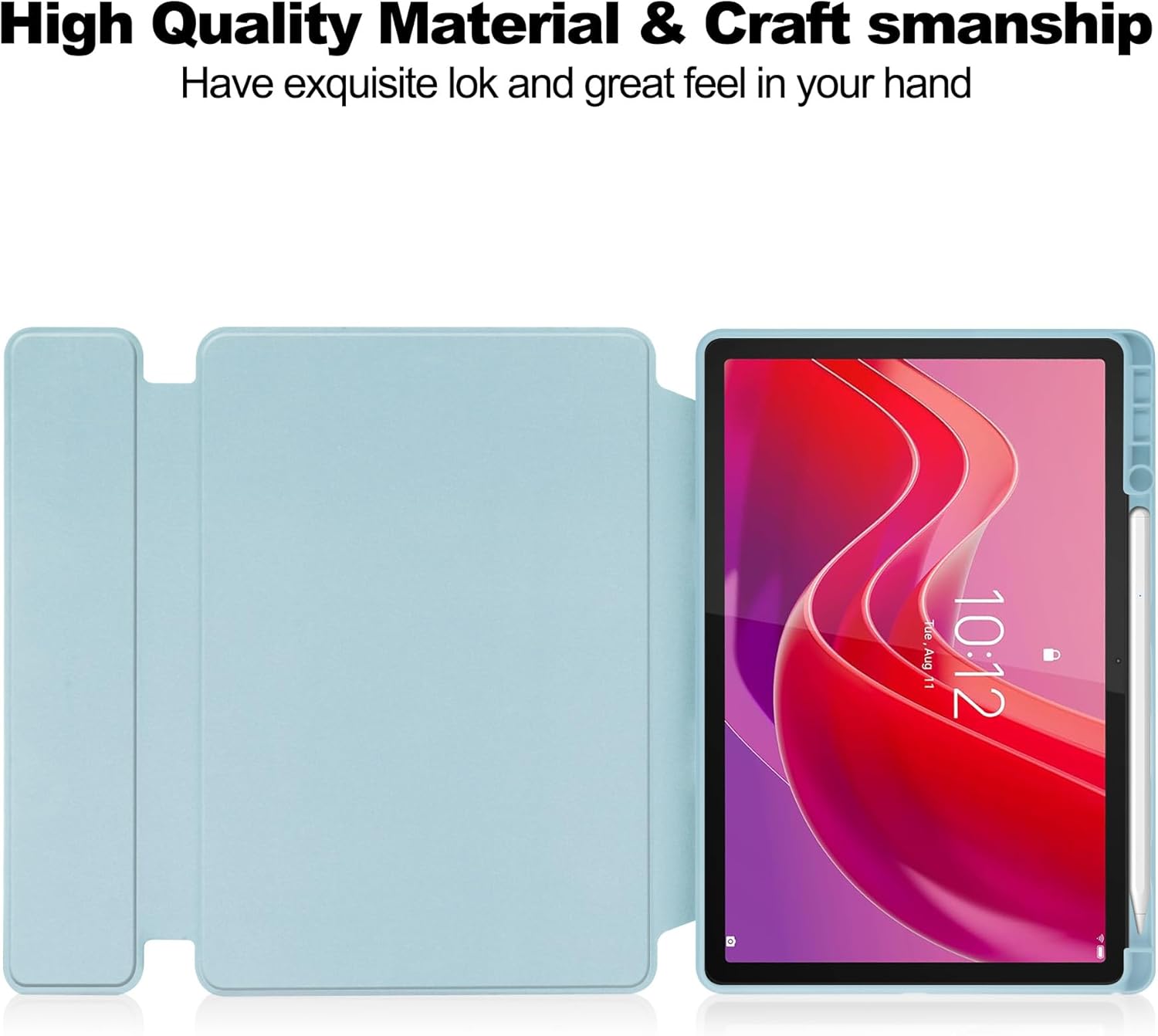 Custodia con Tastiera per Lenovo Tab M11 11", Blu - immagine 4