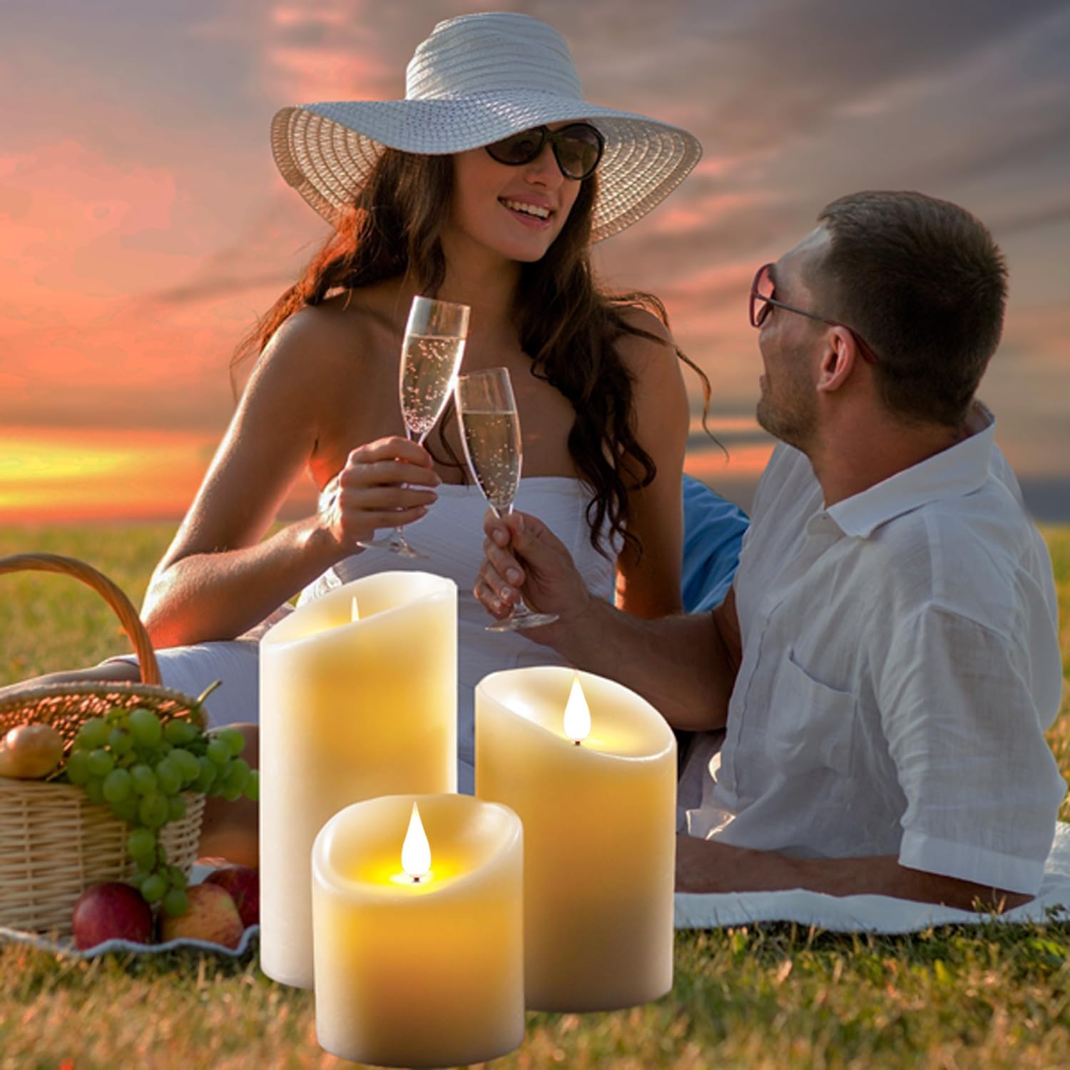 Da by Candele LED Set 3 Pezzi con Telecomando - immagine 5