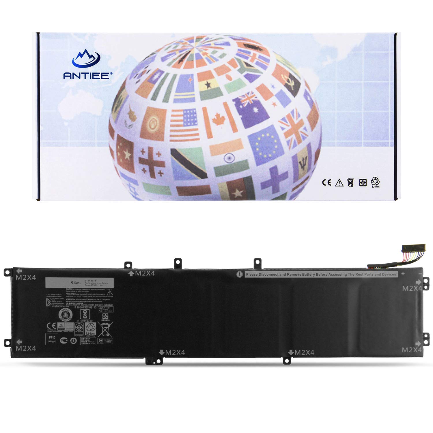 Antiee Batteria Laptop 84Wh per DELL XPS 15 9550