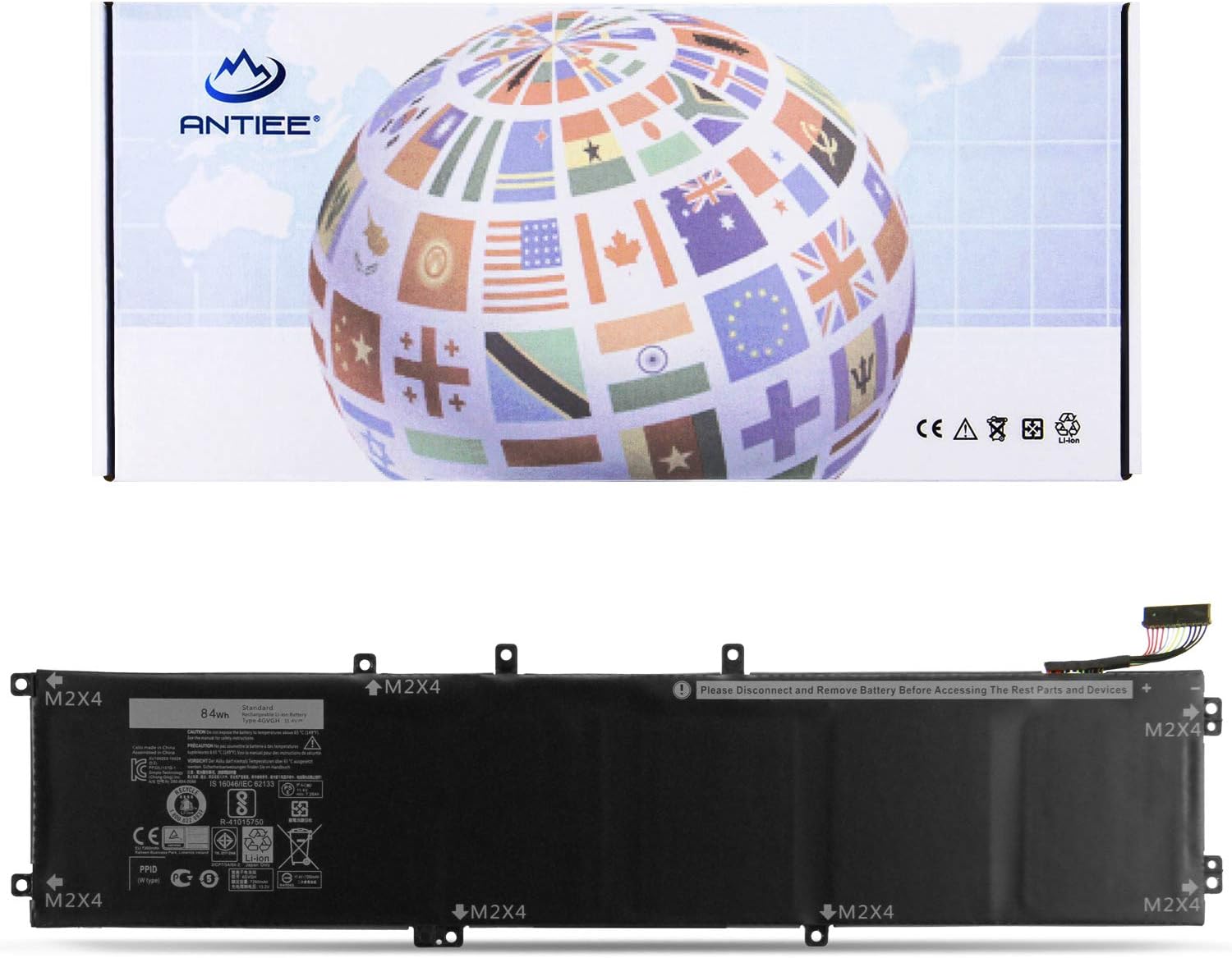 Antiee Batteria Laptop 84Wh per DELL XPS 15 9550 - immagine 1