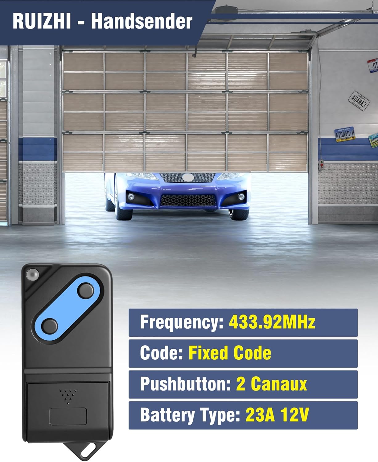 Telecomando Cancello TM2 433 DS 2 Canali (3pcs) - immagine 3