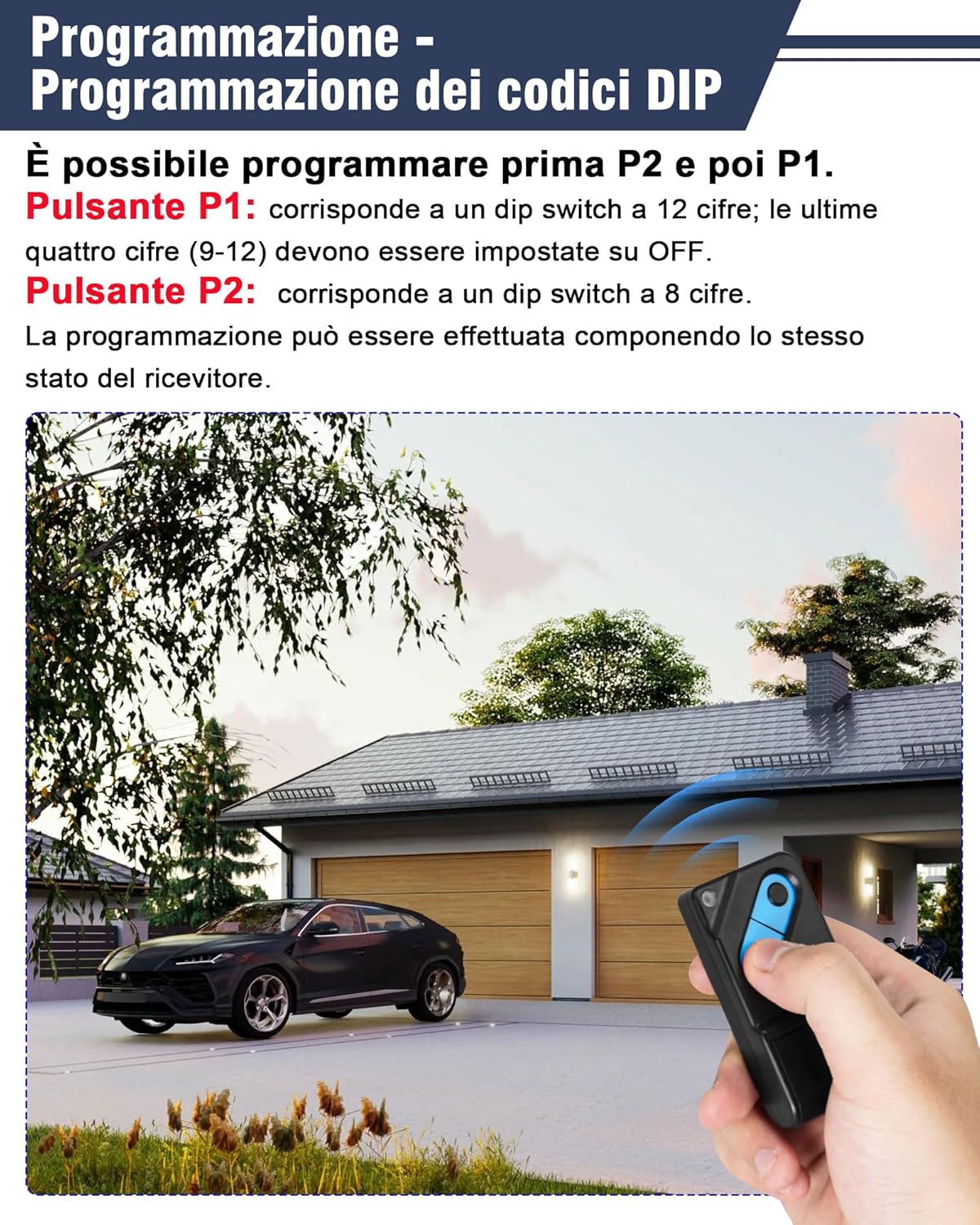 Telecomando Cancello TM2 433 DS 2 Canali (3pcs) - immagine 4