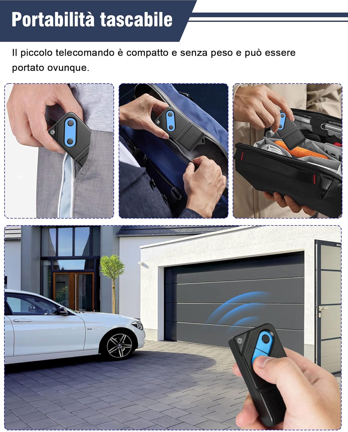 Telecomando Cancello TM2 433 DS 2 Canali (3pcs) - immagine 6