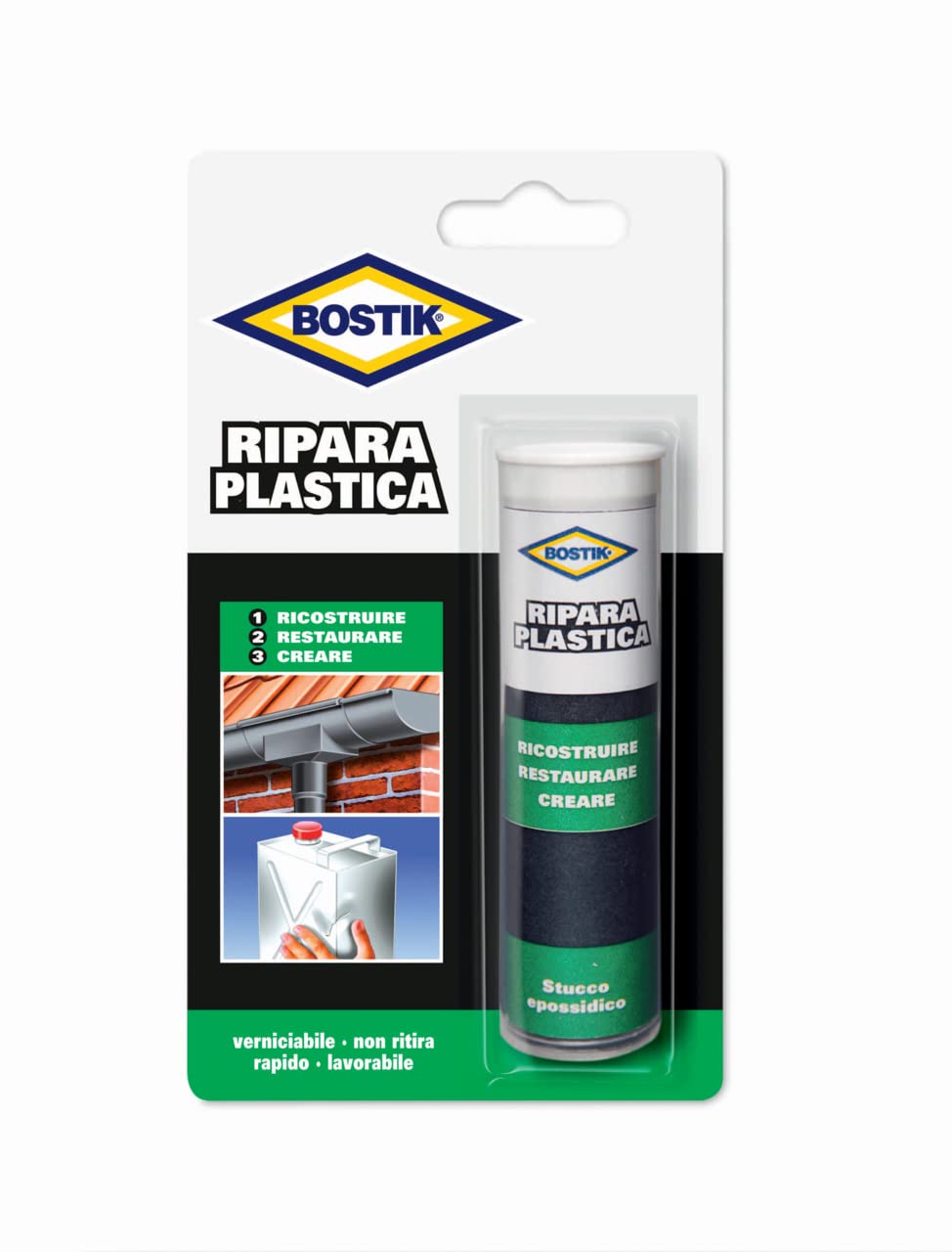 Bostik Ripara Plastica - Stucco Bicomponente 56gr