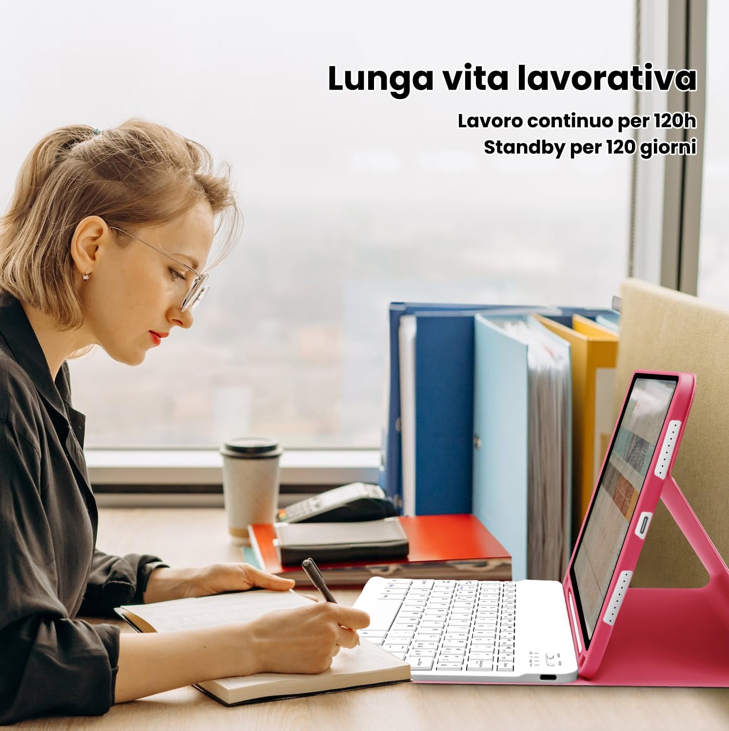 Lielax Tastiera Custodia QWERTY per iPad 10a Gen 10.9” - immagine 2