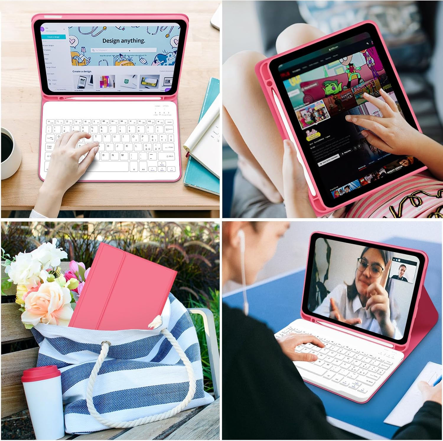 Lielax Tastiera Custodia QWERTY per iPad 10a Gen 10.9” - immagine 7