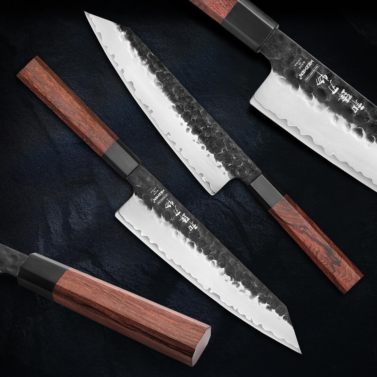 Hezhen Coltello Kiritsuke Forgiato Acciaio Composito - immagine 3
