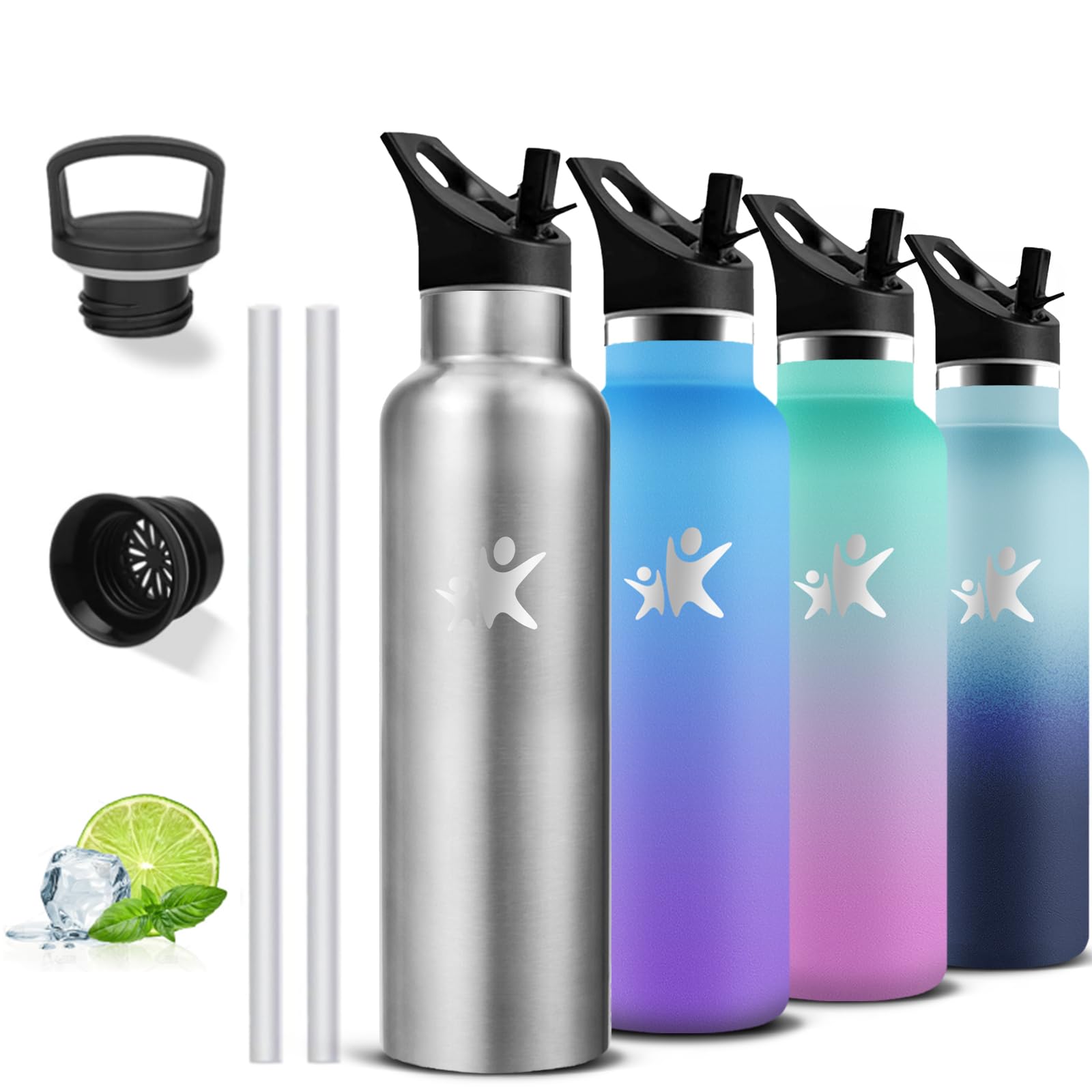 Borraccia Termica 750ml con Cannuccia