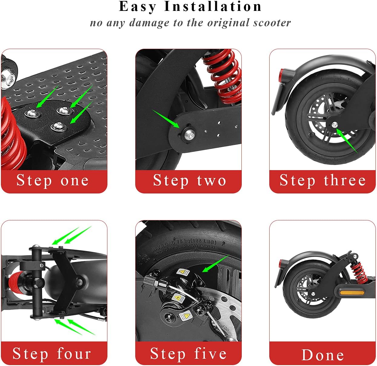 Fututech Kit Sospensione Posteriore Scooter Elettrico - immagine 11
