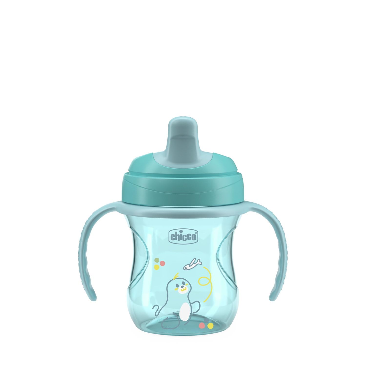 Chicco Training Cup - Bicchiere Antigoccia 6M+, Azzurro