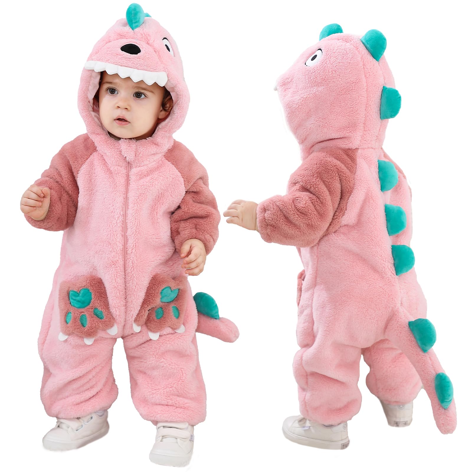 LOLANTA Costume Unicorno Arcobaleno Drago Dinosauro Unisex