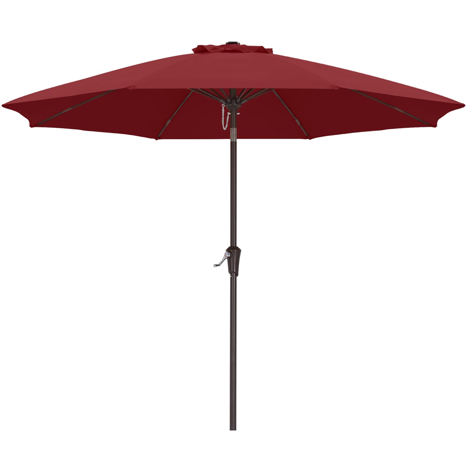 ABCCANOPY Ombrellone da tavolo con pulsante di inclinazione per giardino, terrazza, cortile e piscina, 8 stecche, 13 colori