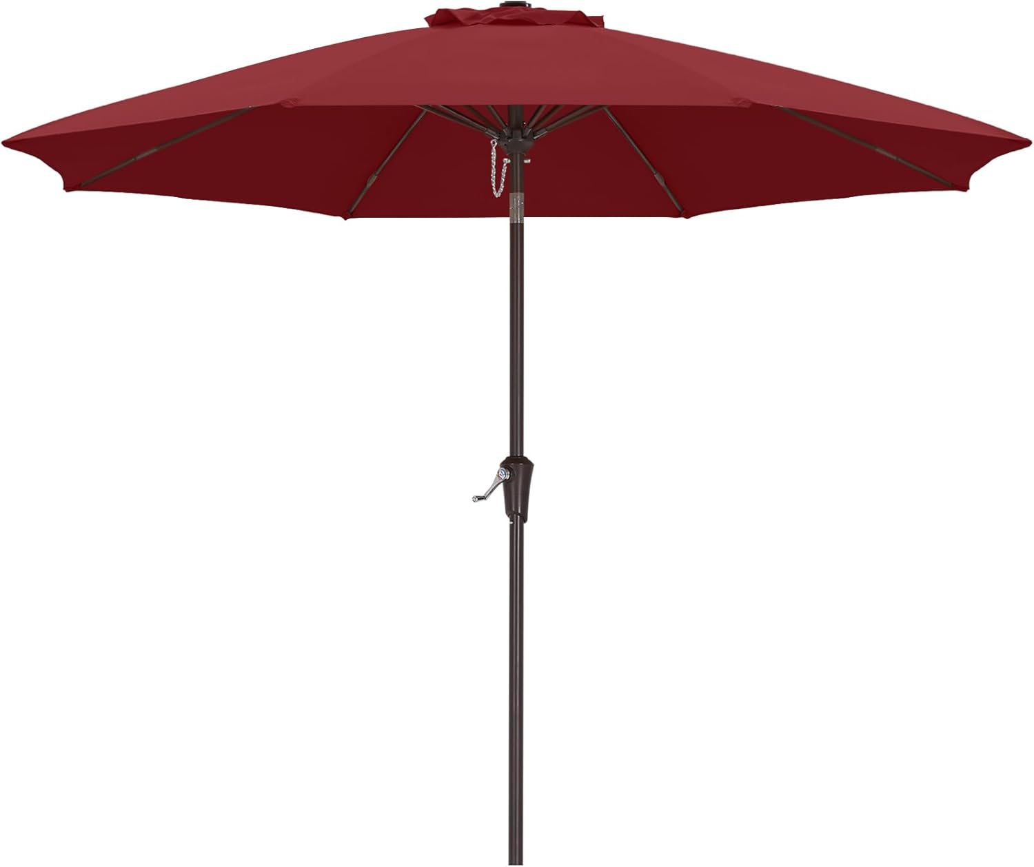 ABCCANOPY Ombrellone da tavolo con pulsante di inclinazione per giardino, terrazza, cortile e piscina, 8 stecche, 13 colori - immagine 1