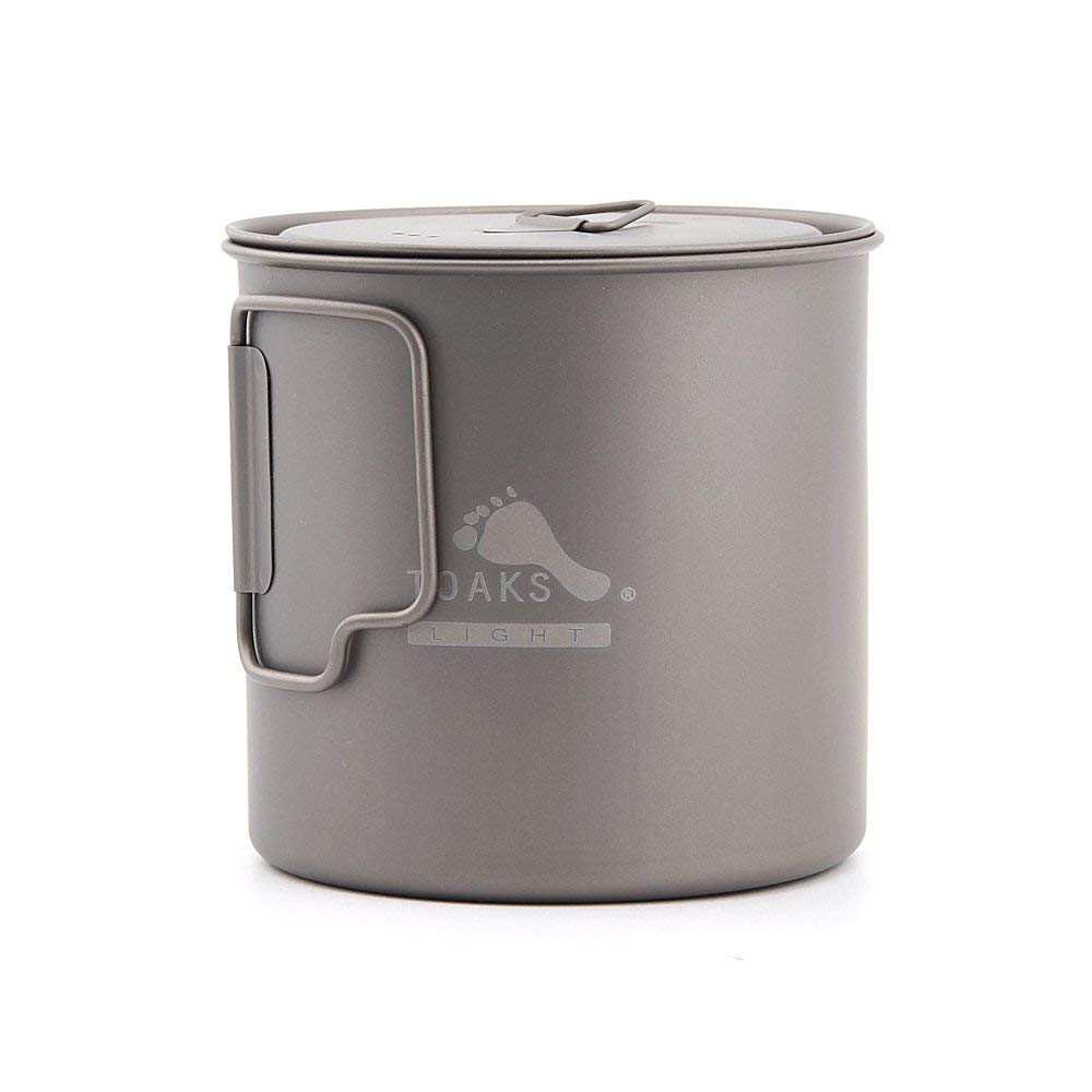 TOAKS Tazza/Vaso da Campeggio Portatile Ultraleggero in Titanio (750ml[POT-750])