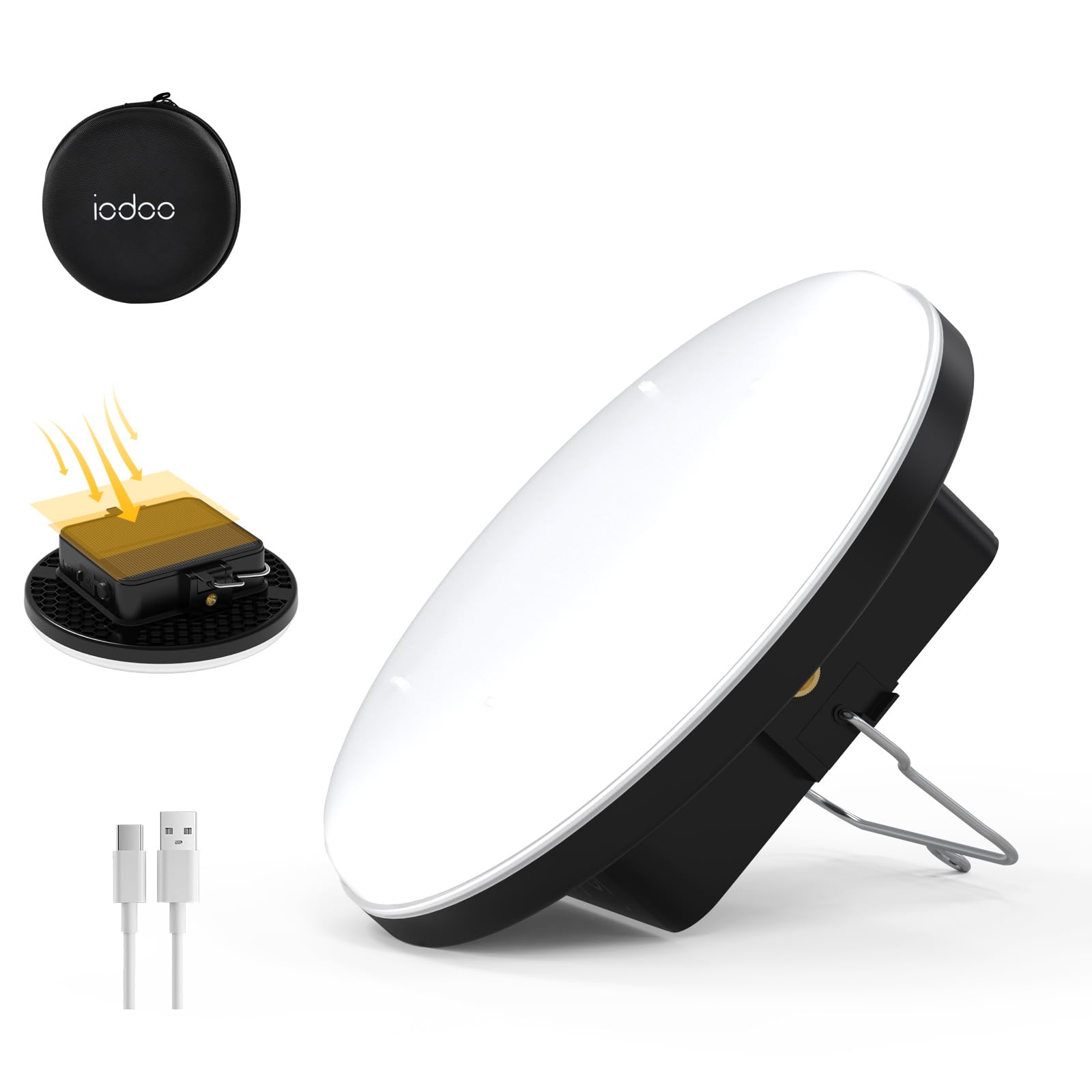 Iodoo Lampada da Campeggio Solare Ricaricabile 60W