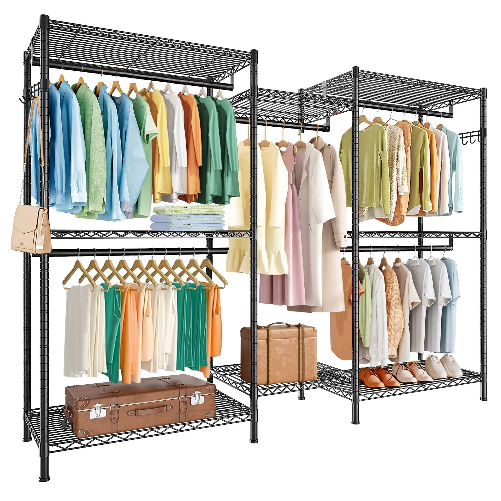 Fteyuet Appendiabiti Autoportante in Metallo, 190 cm