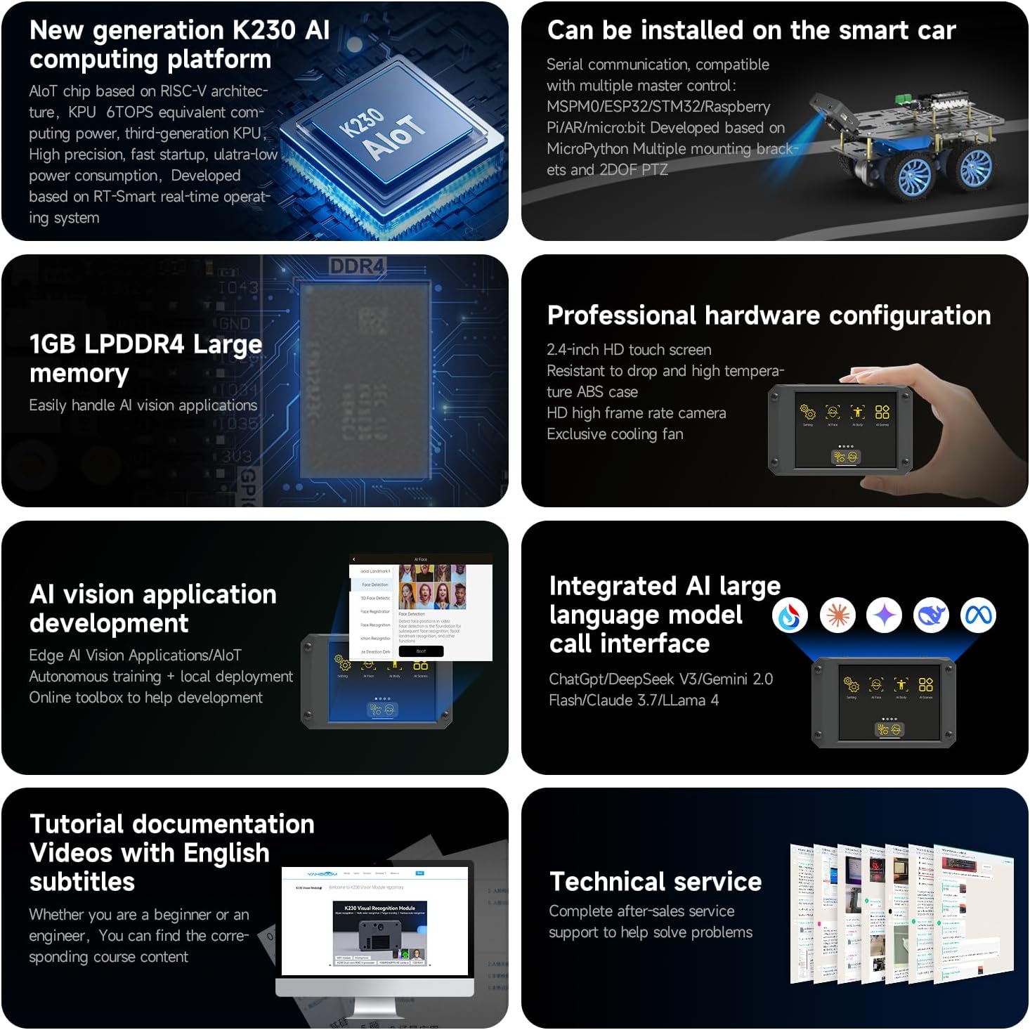 Yahboom K230 AI Development Board 1.6GHz - immagine 3