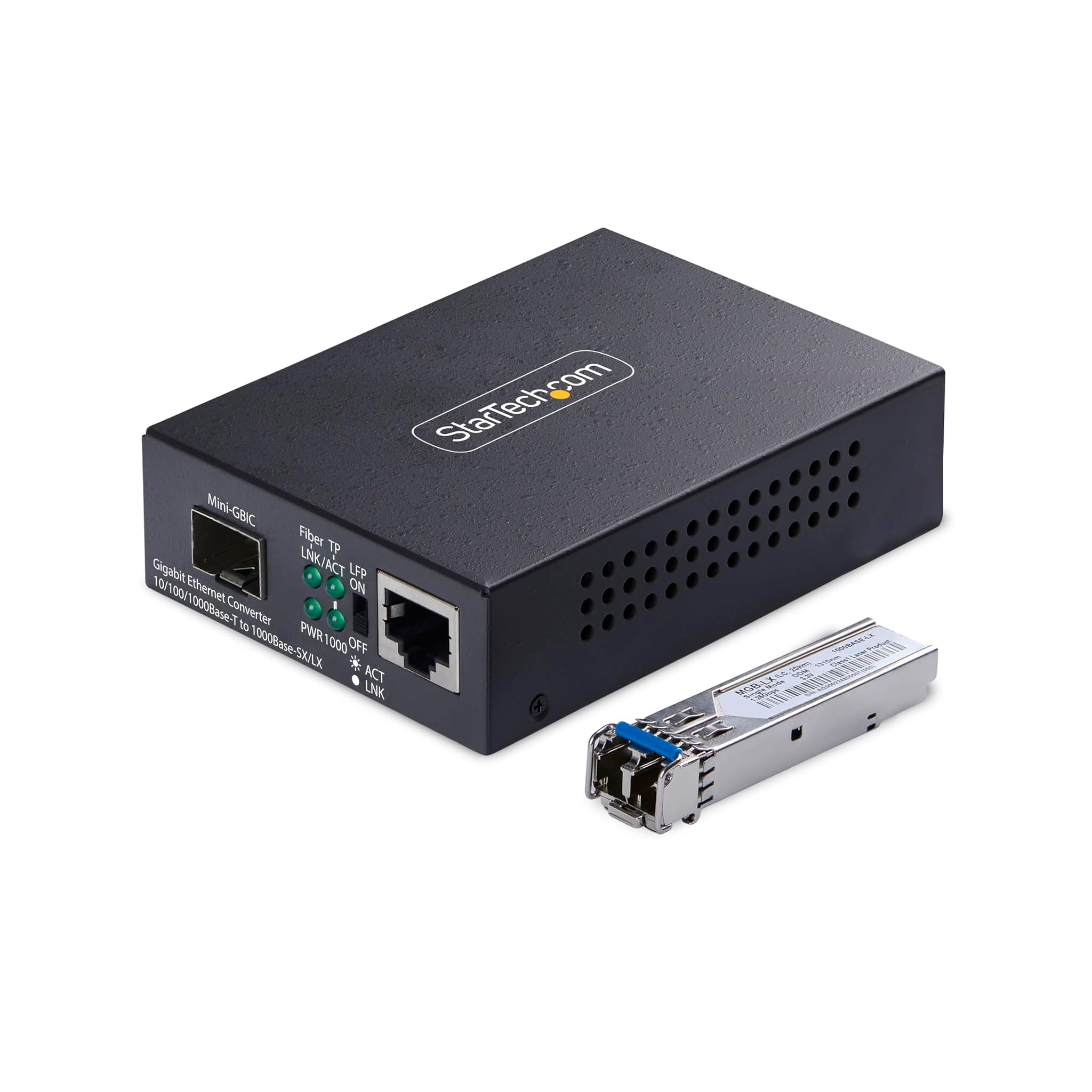 StarTech.com Convertitore Gigabit Ethernet Rame-Fibra