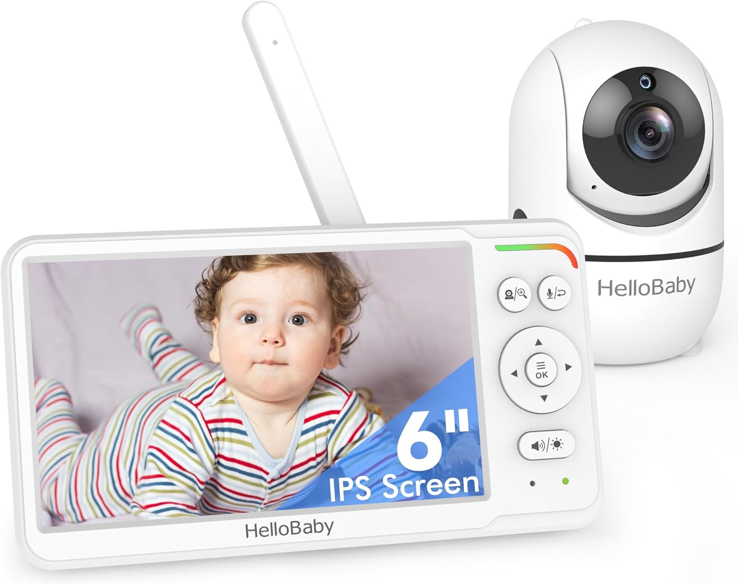 Hellobaby Baby Monitor 6" IPS Senza WiFi - immagine 1