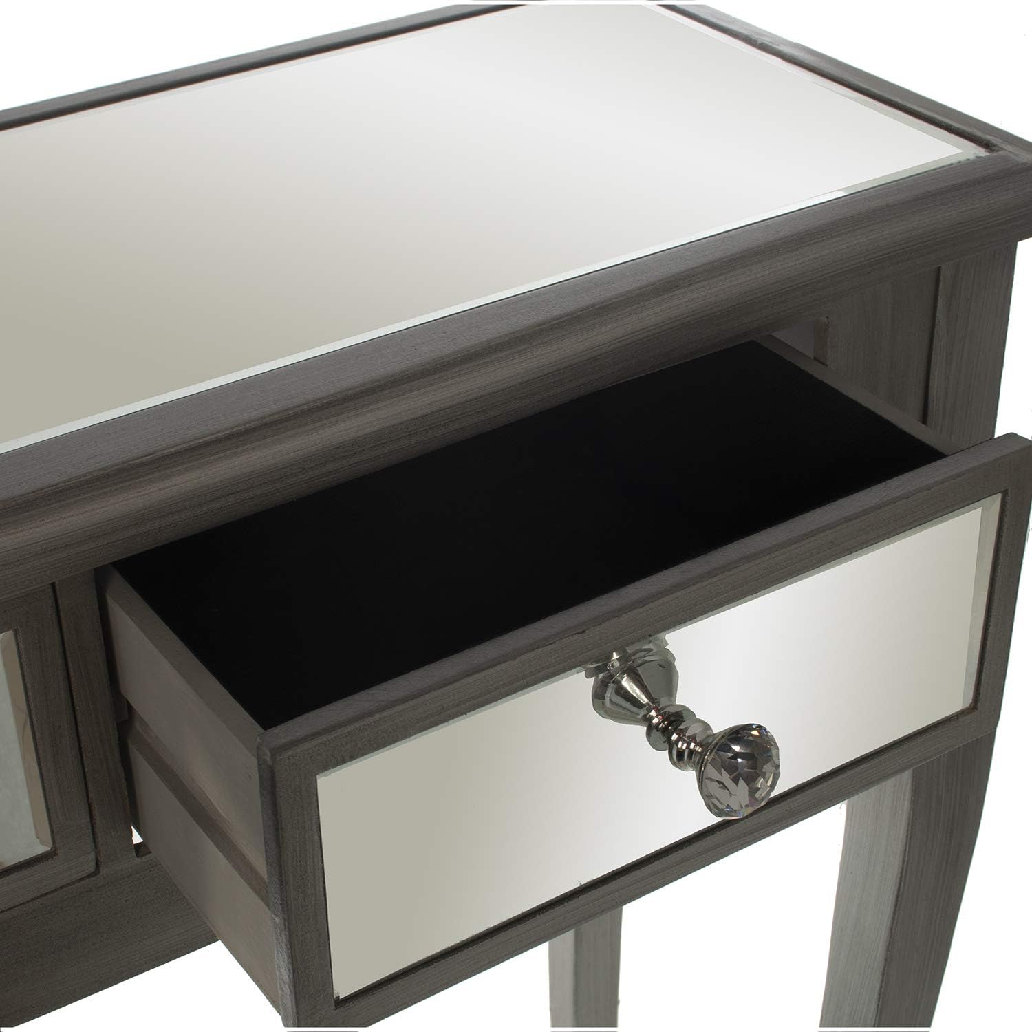 Drw Tavolo da Ingresso con 2 Cassetti e Specchio - immagine 4