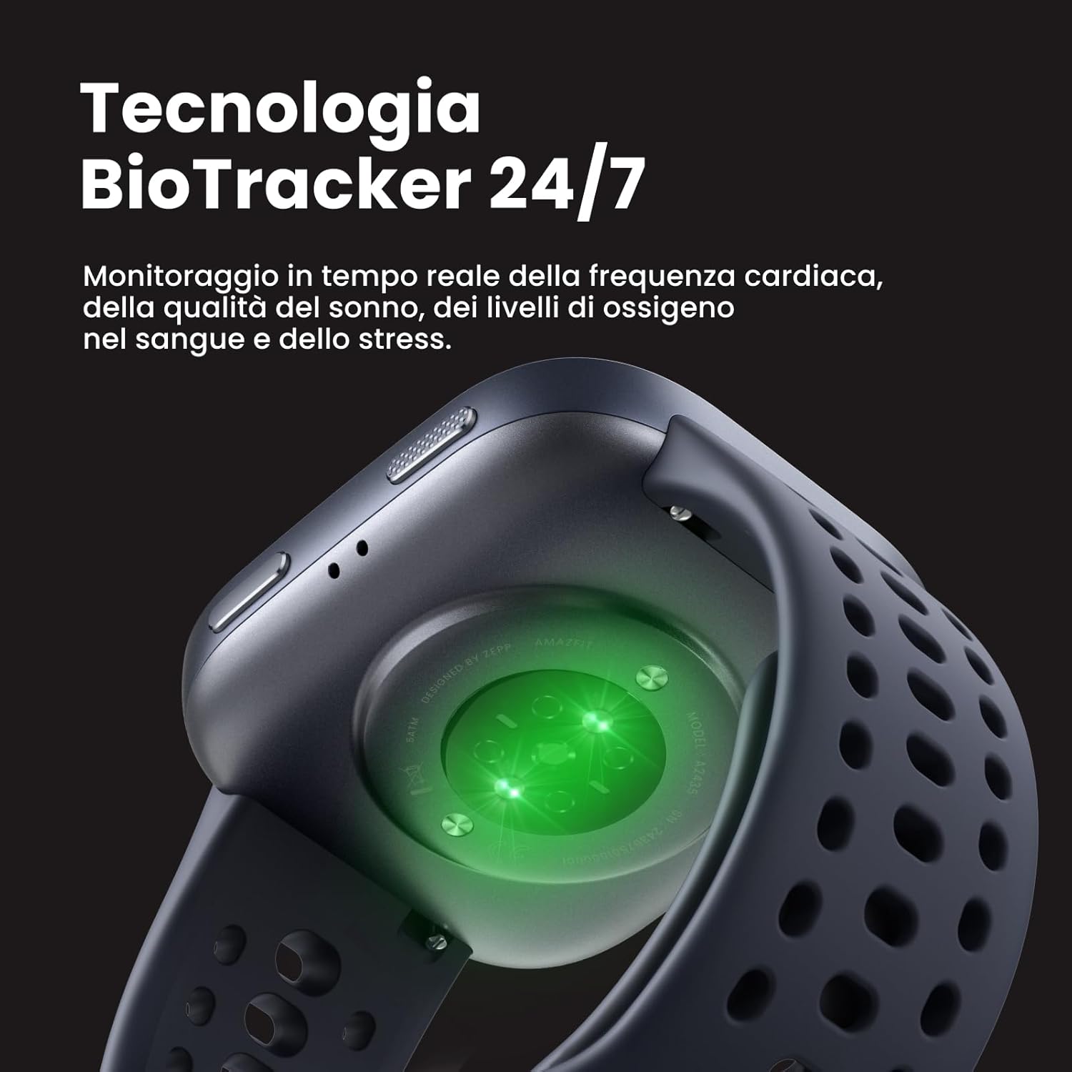 Amazfit Bip 6 Smartwatch 46mm AMOLED, Nero - immagine 4