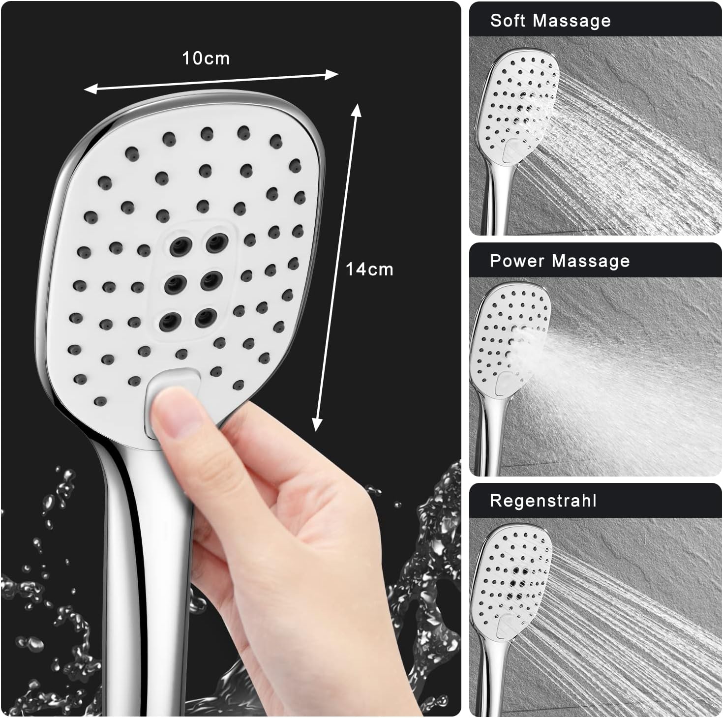 Görbach Colonna Doccia Idromassaggio con Soffione e Doccetta - immagine 2