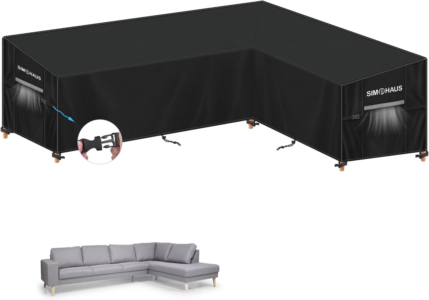 Simphaus Copertura Divano Esterno a L 420D - immagine 1