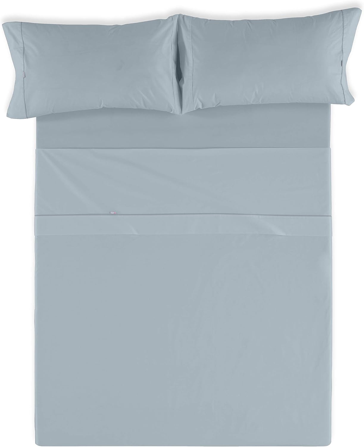 Juego de Sábanas Color Plata Cama 160 (4 Pezzi) - immagine 2