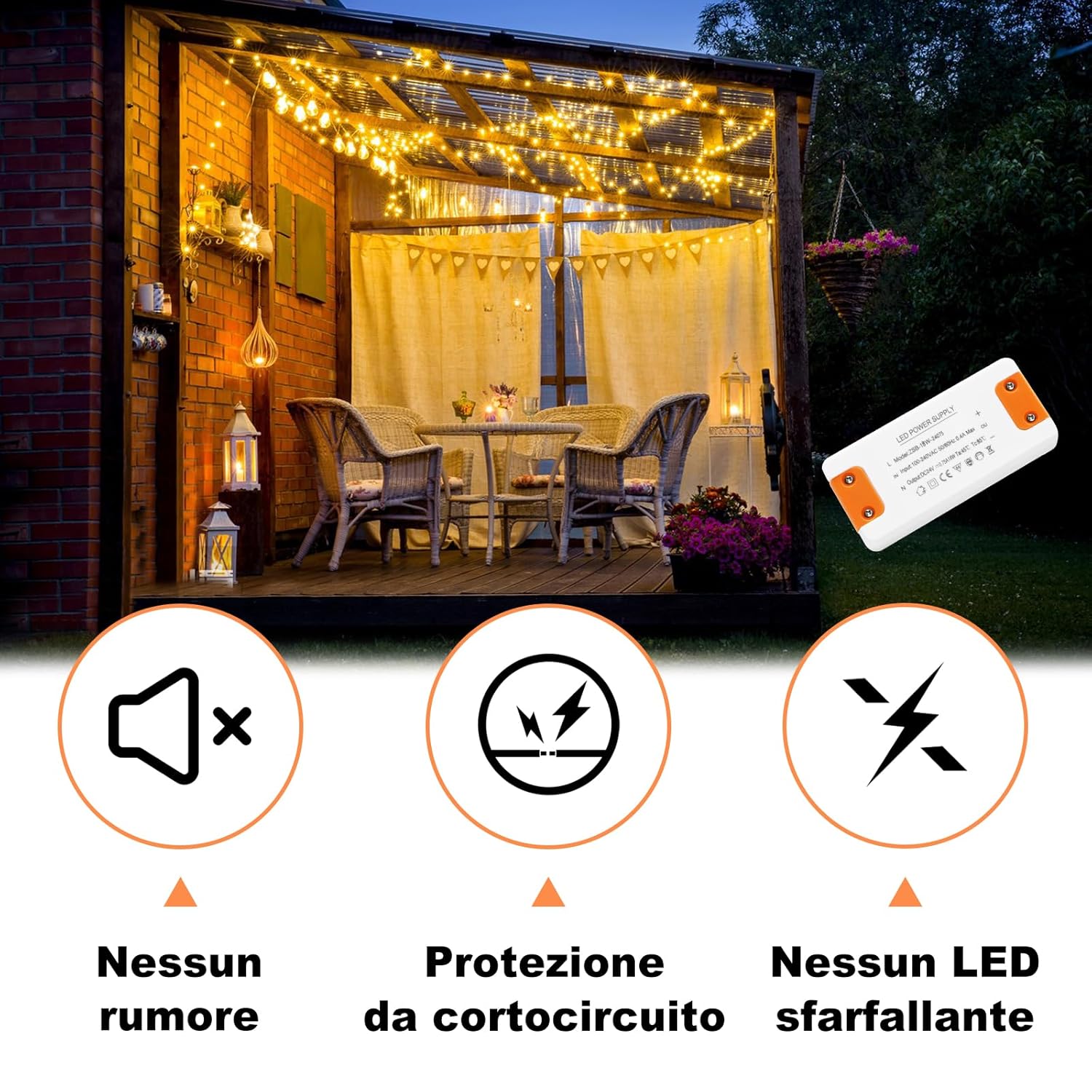 Alimentatore 24V 0.75A 18W per LED - immagine 5